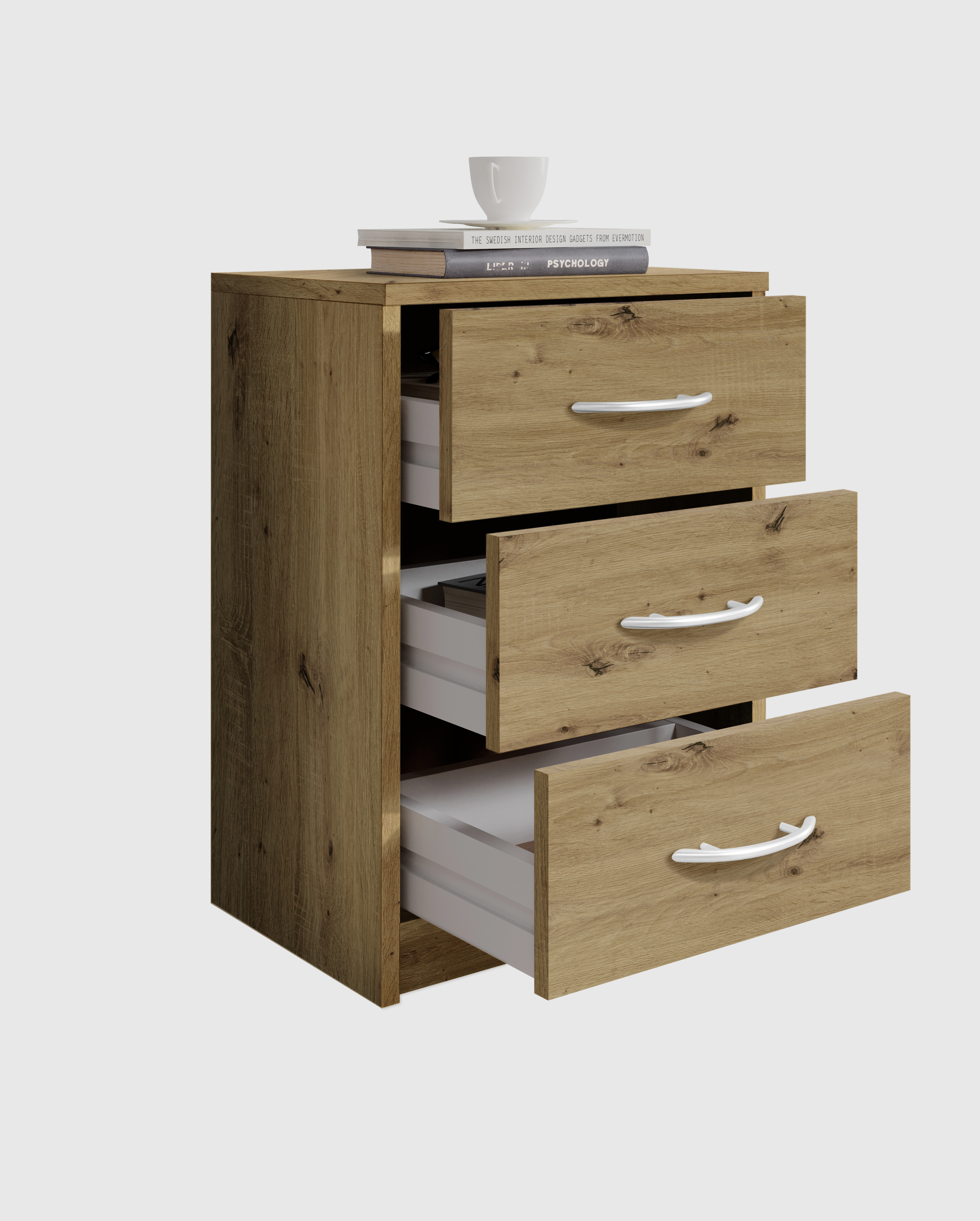 Nachtkommode, Artisan Eiche Nachbildung - MyTogo535