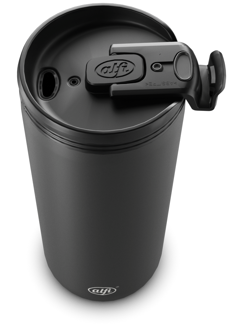 Isolier-Trinkbecher, ca. 0,4l, schwarz - ISO Coffee Mug