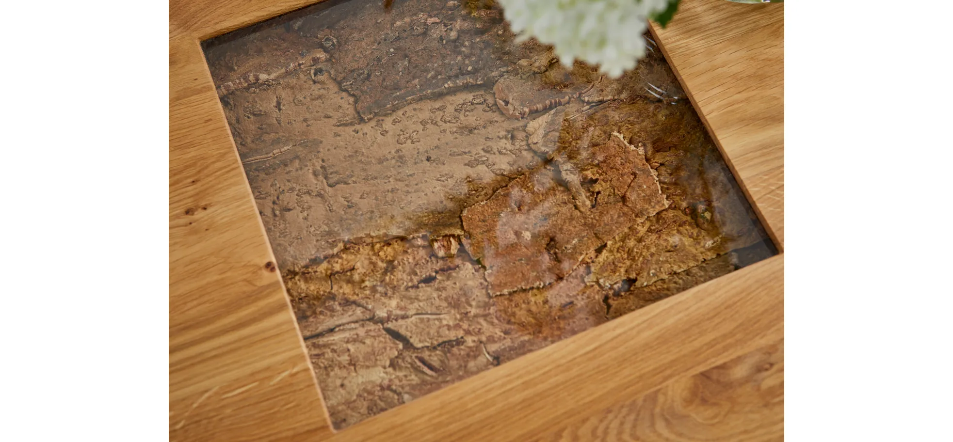 Couchtisch Cartago Soft - BHT ca. 90x45x90 cm, Wildeiche massiv, natur geölt