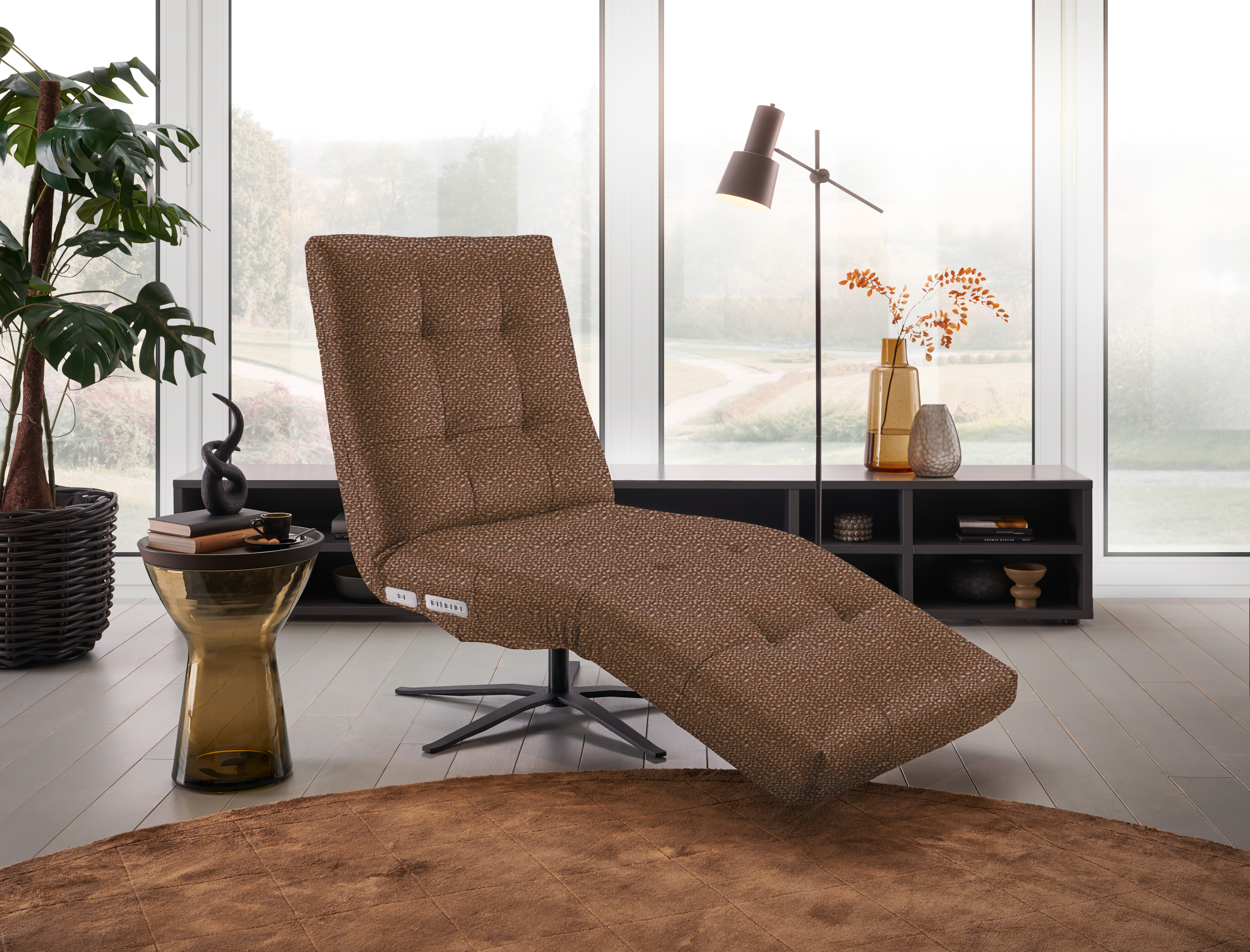 Einzelliege, Stoff rusty - MyStyle 2204