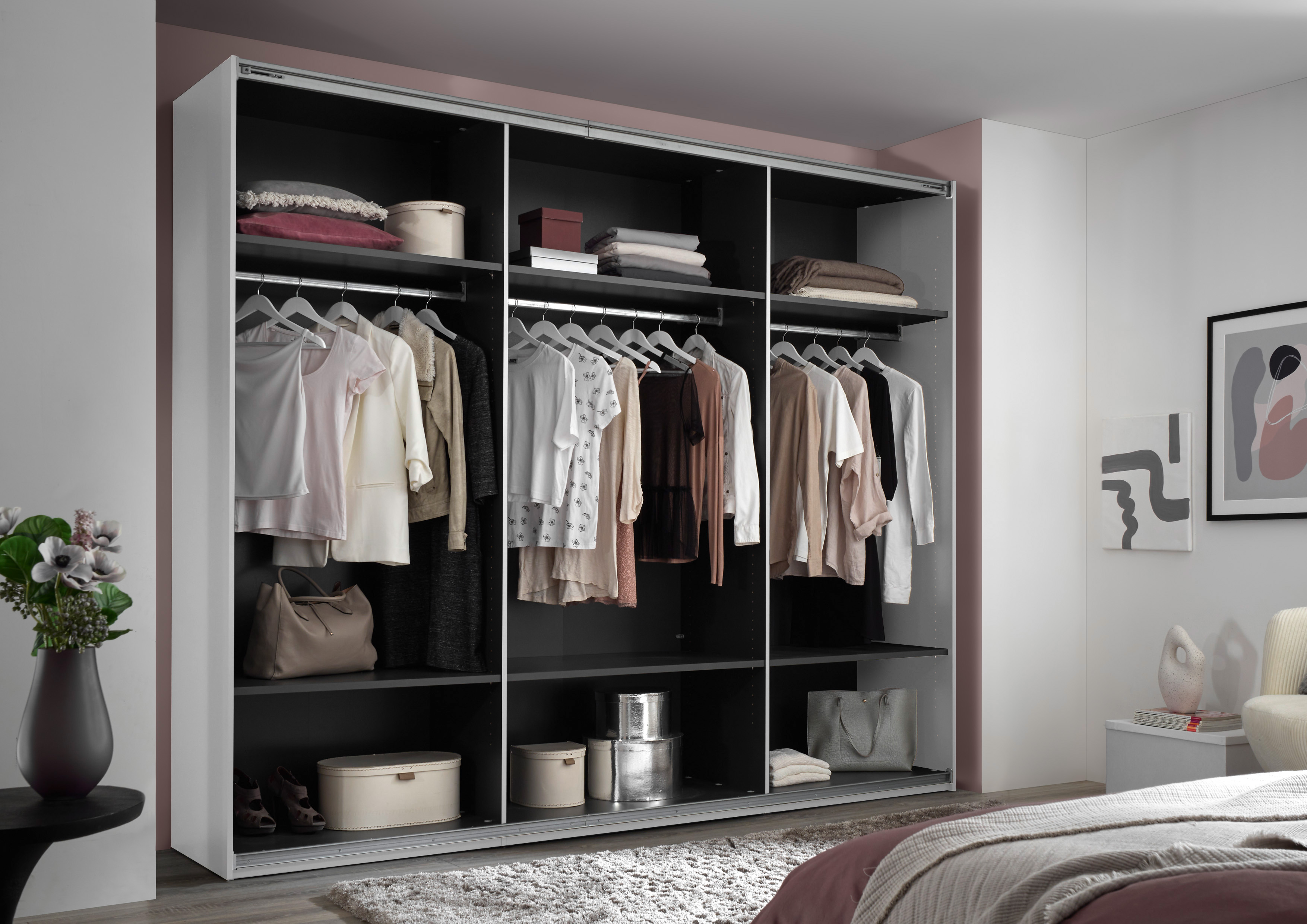 Schwebetürenschrank, weiß - MyStyle 3053