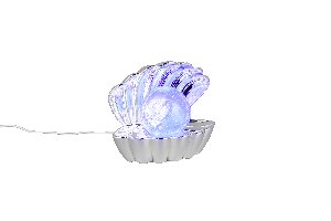 Tischleuchte Shelly - Kunststoff, chrom, 17,5x12,5x14,5cm