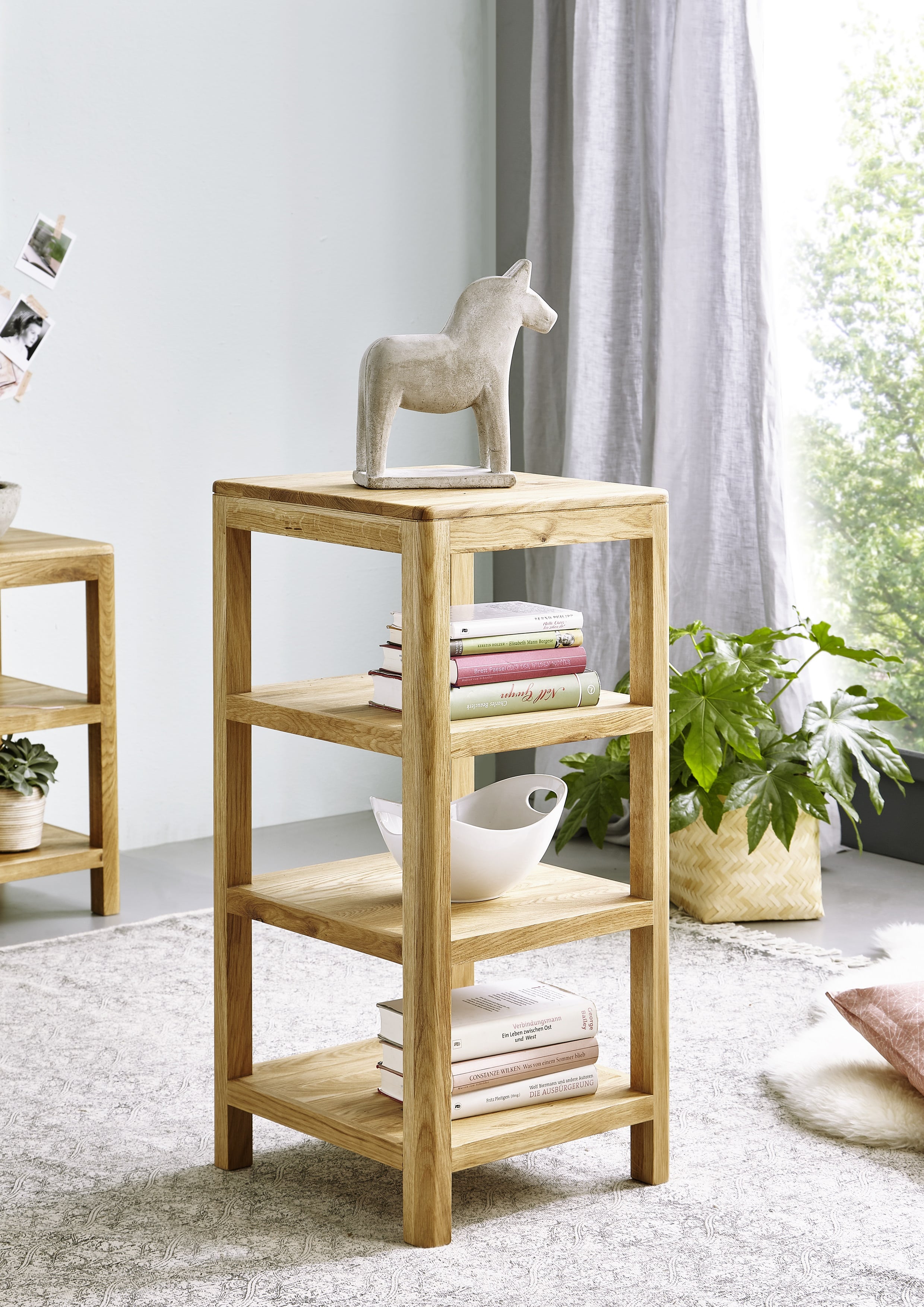 Regal mittel, Wildeiche massiv geölt - MYKON 288