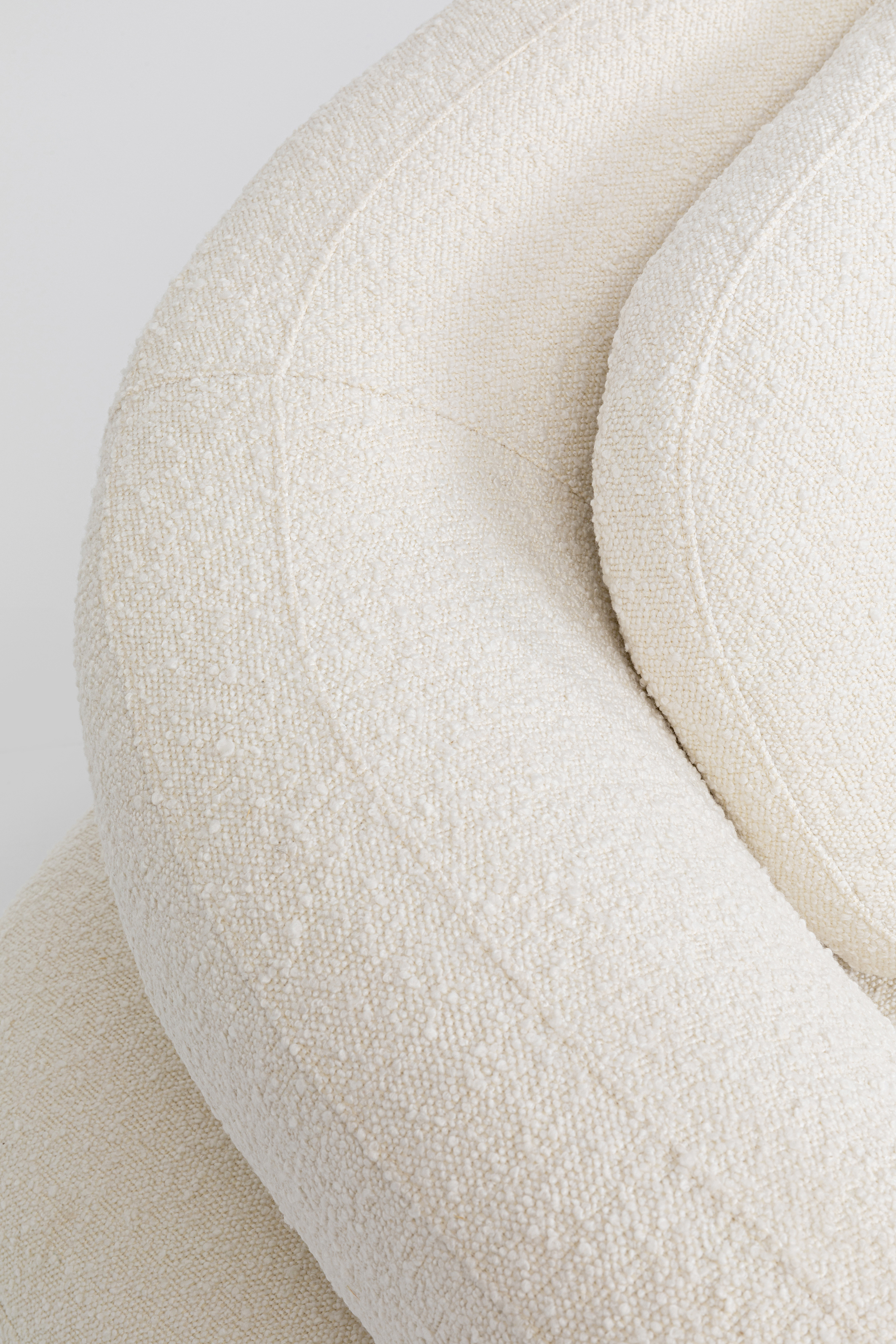 Sofa 2-sitzig Peppo, Boucle weiß - Peppo