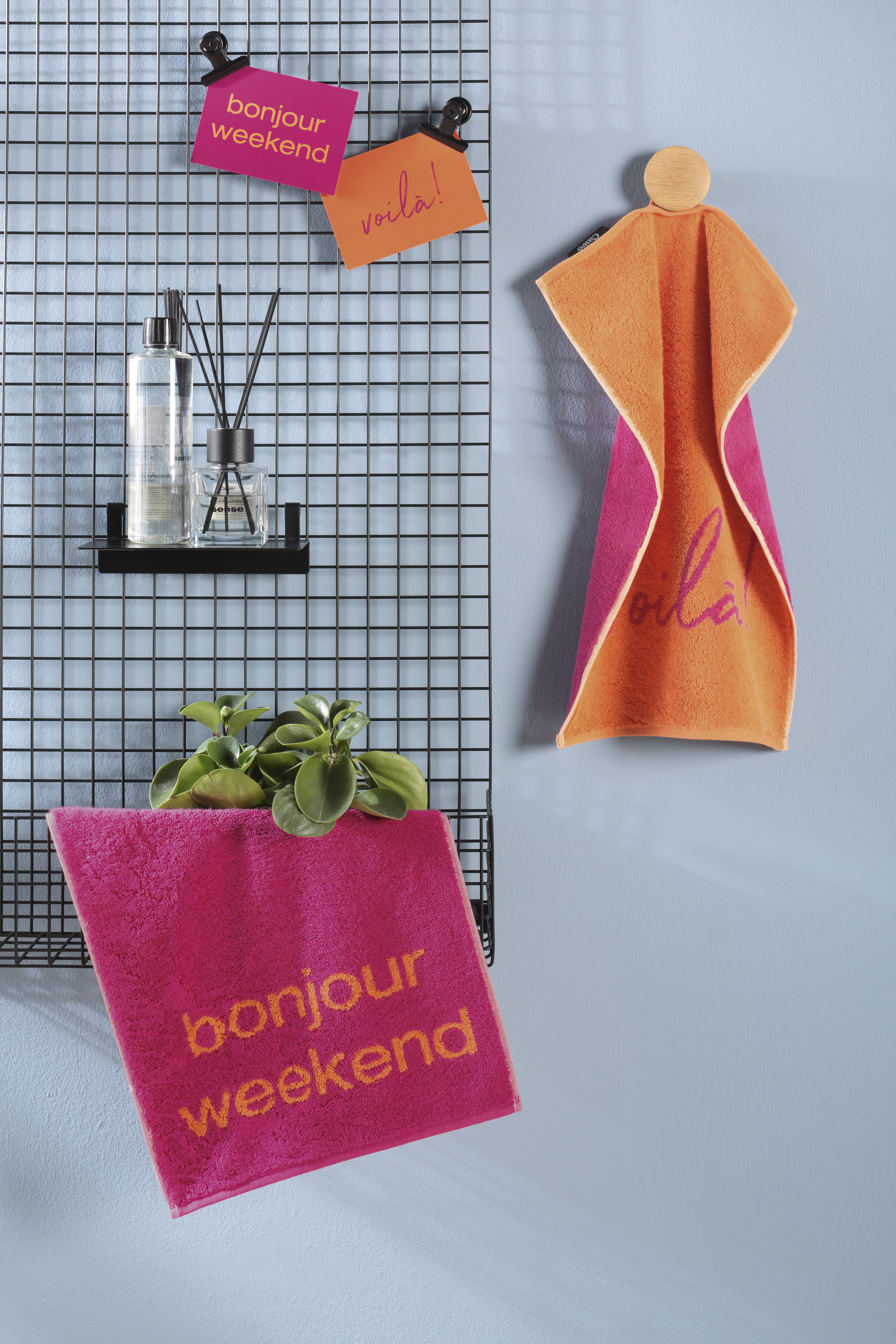 Gästetuch Postcards Towels Edition - 30x50cm, bonjour weekend