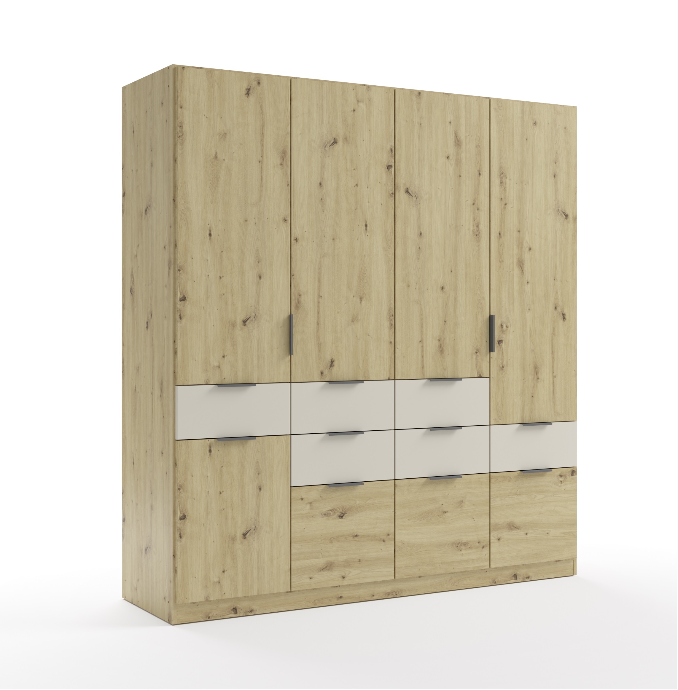 Drehtürenschrank, 5-türig, Dekor Eiche - Raas