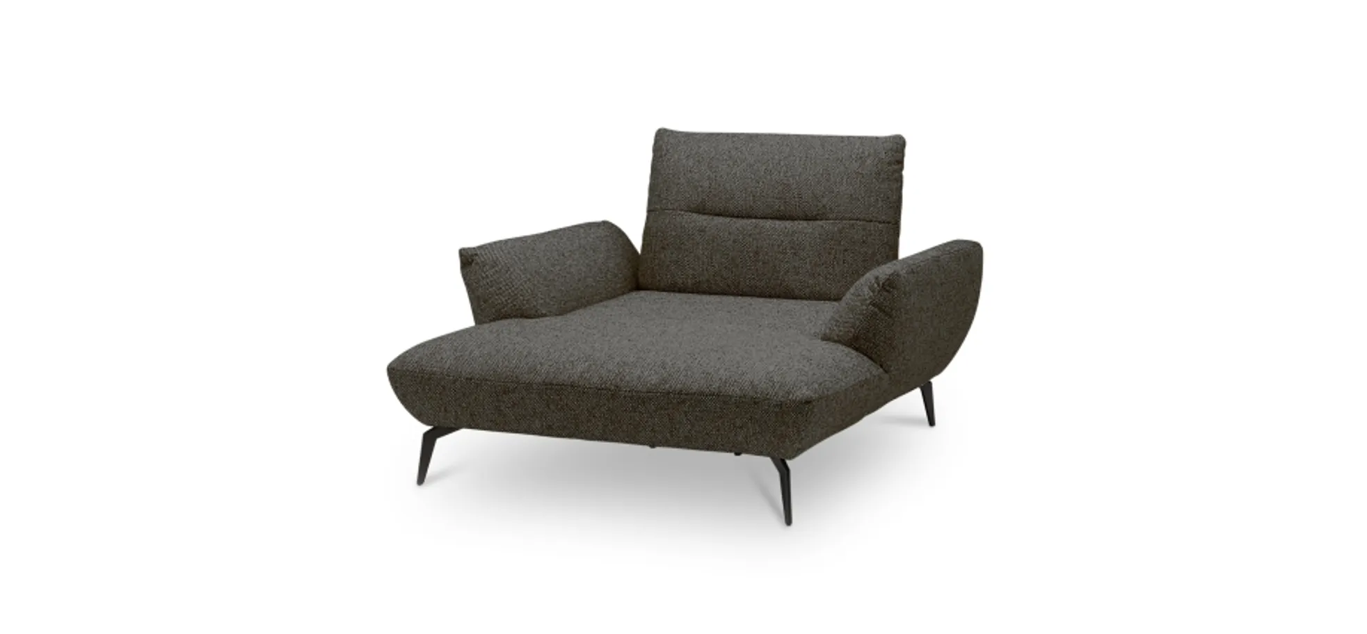 Sessel PAYTON - Loveseat, Stoff, Braun