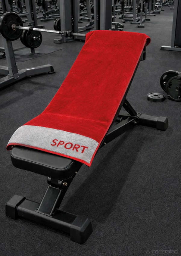 Fitnesstuch Sport, ca. 50x130cm, rot - Fitness- & Gym-Towel