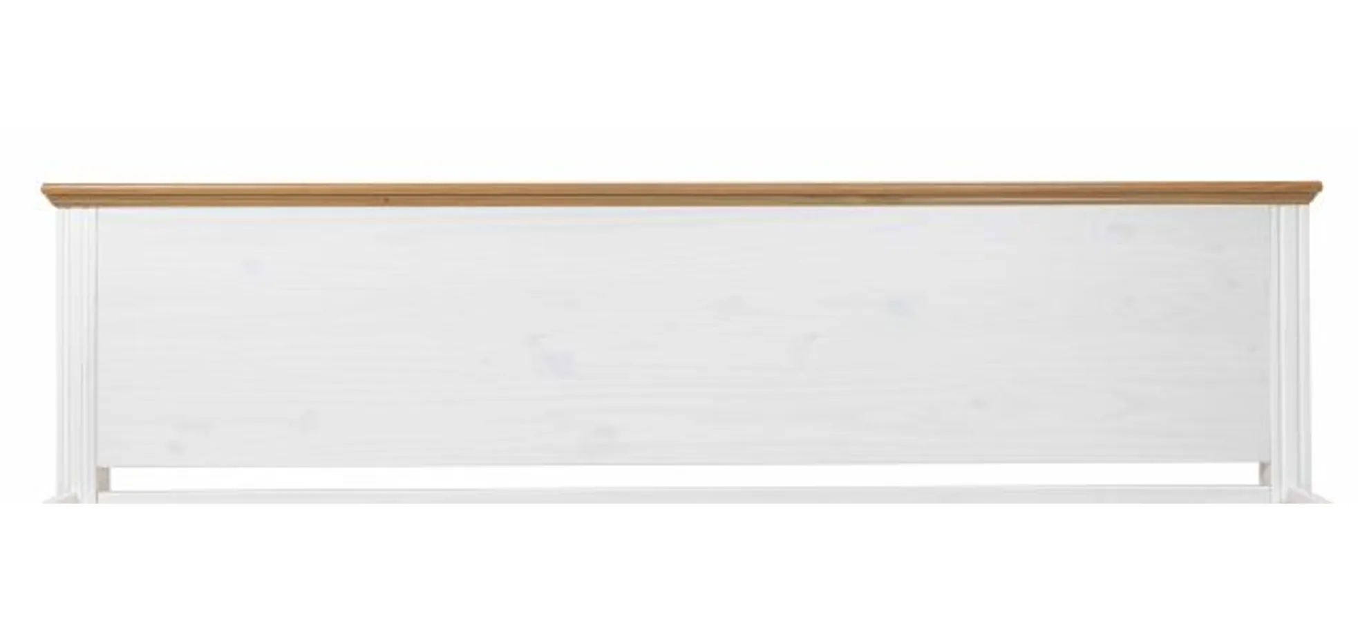 Bettgestell - Liegefläche ca. 140x200 cm, Weiß, Oak Colori
