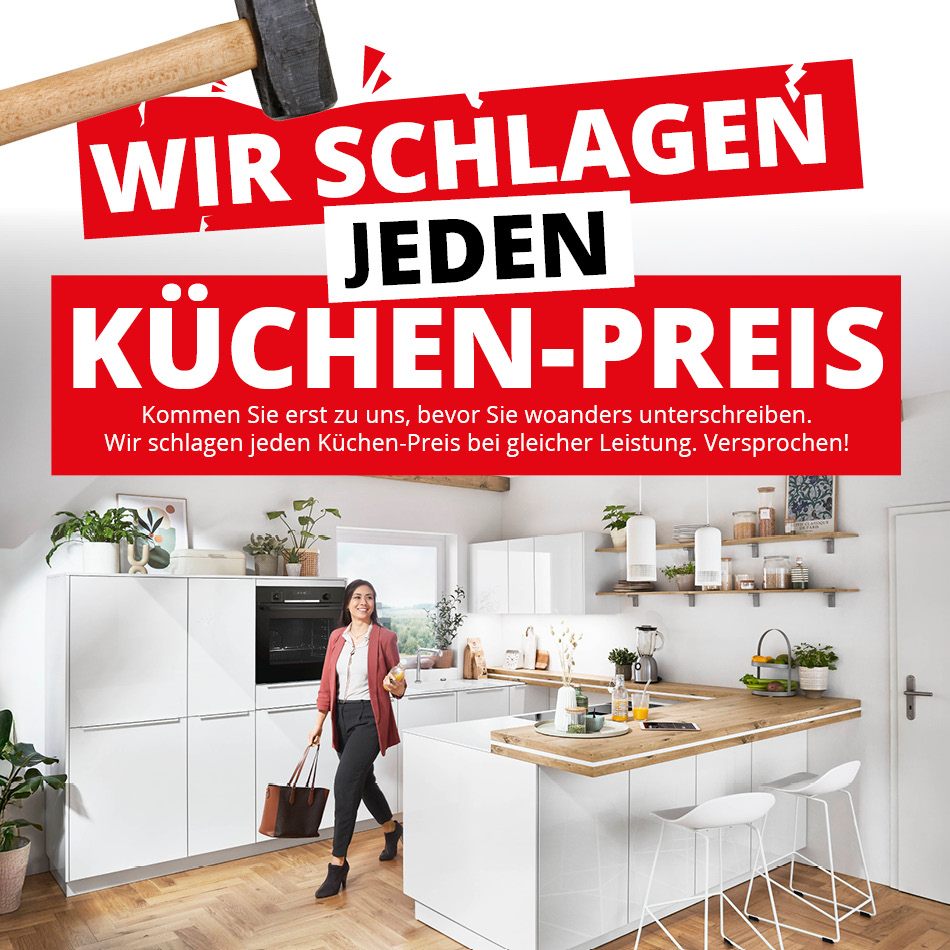 Wir schlagen jeden Küchen Preis • Küchenhaus Meyerhoff