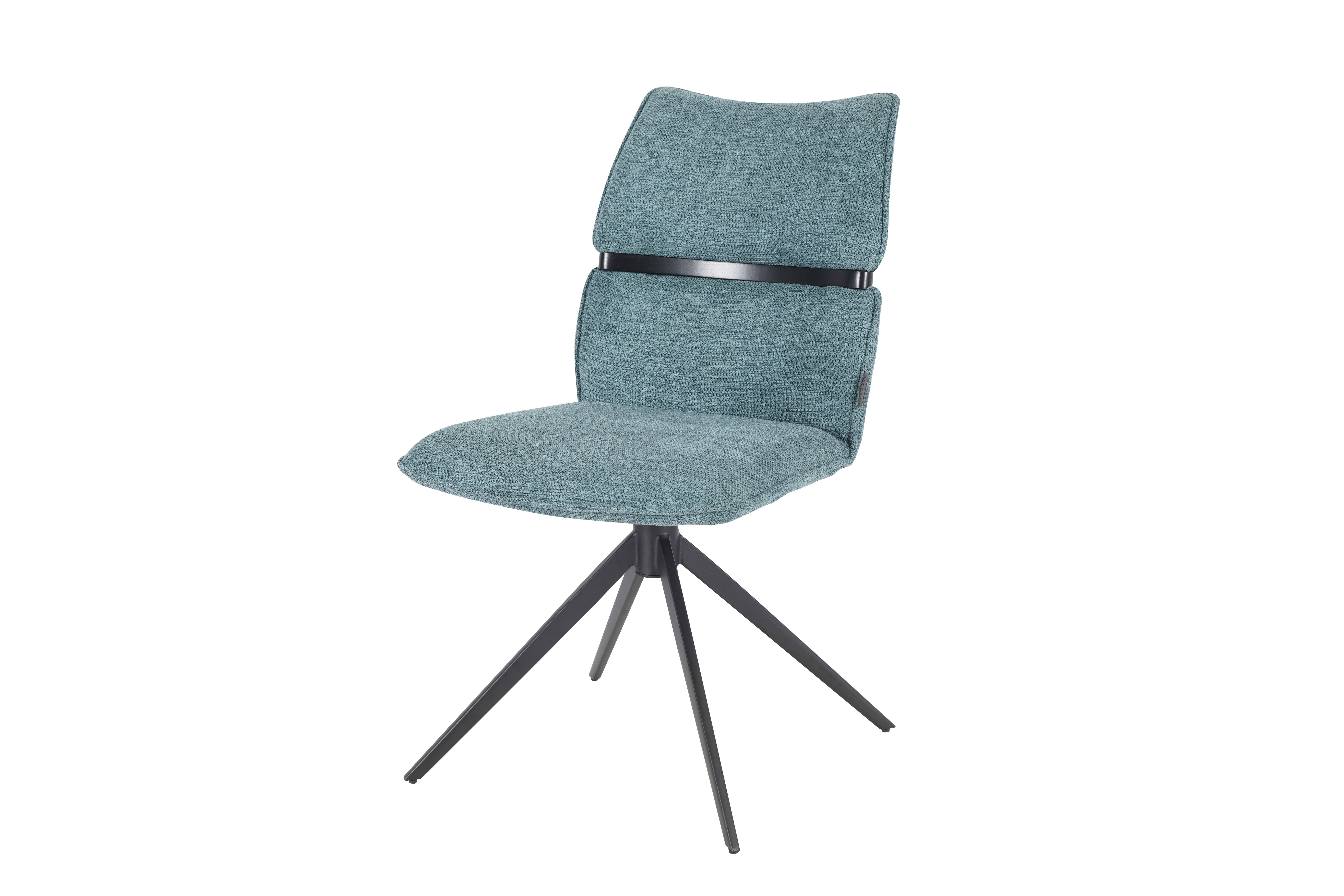 Stuhl, Bezug türkis, drehbar 360° autoreturn - Marja