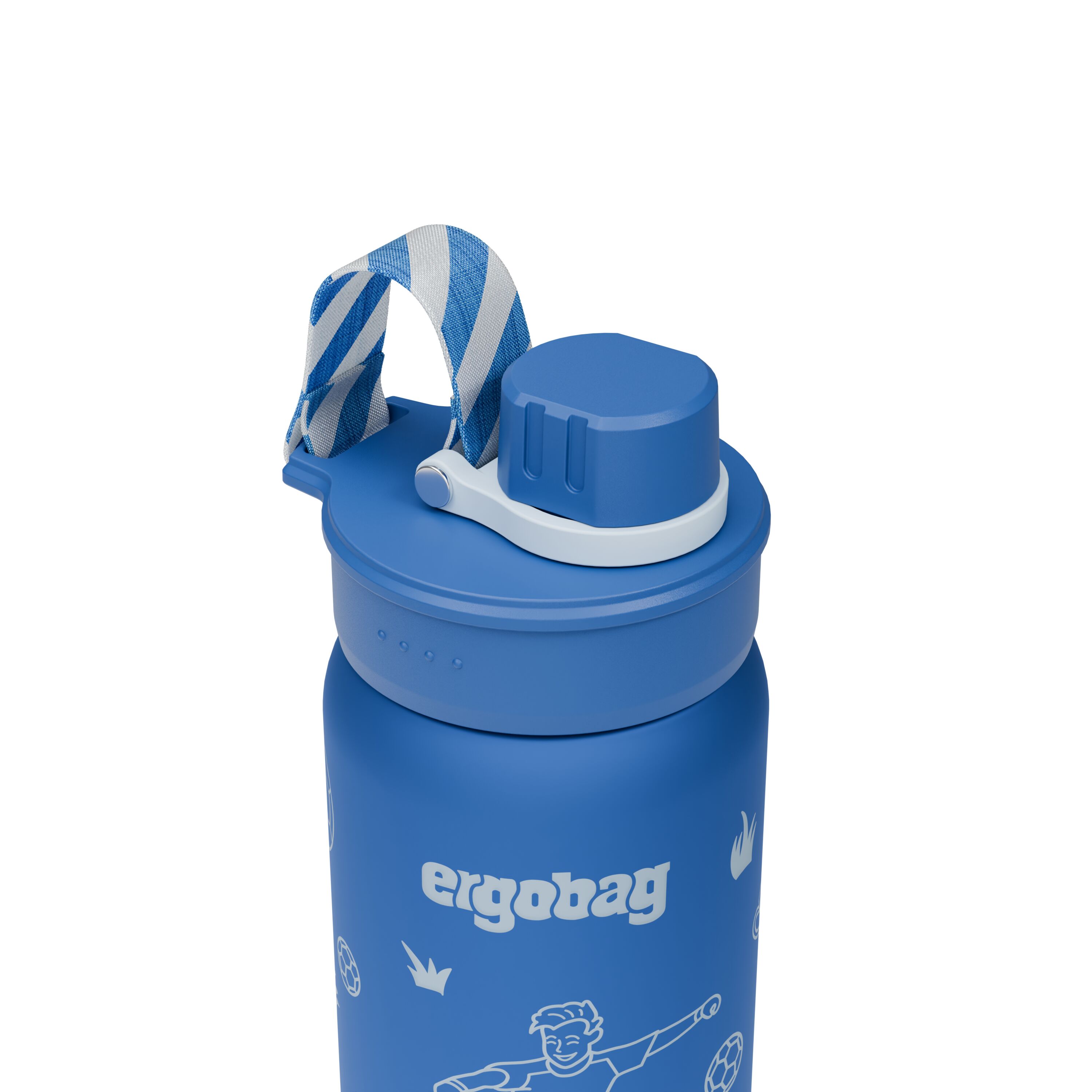 ergobag Edelstahl Trinkflasche Fußball - ca. 500 ml