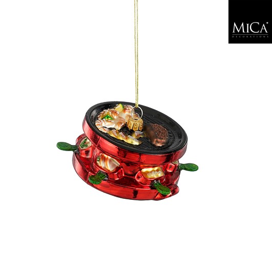 Ornament Gourmet set - rot - l9xb9xh4cm