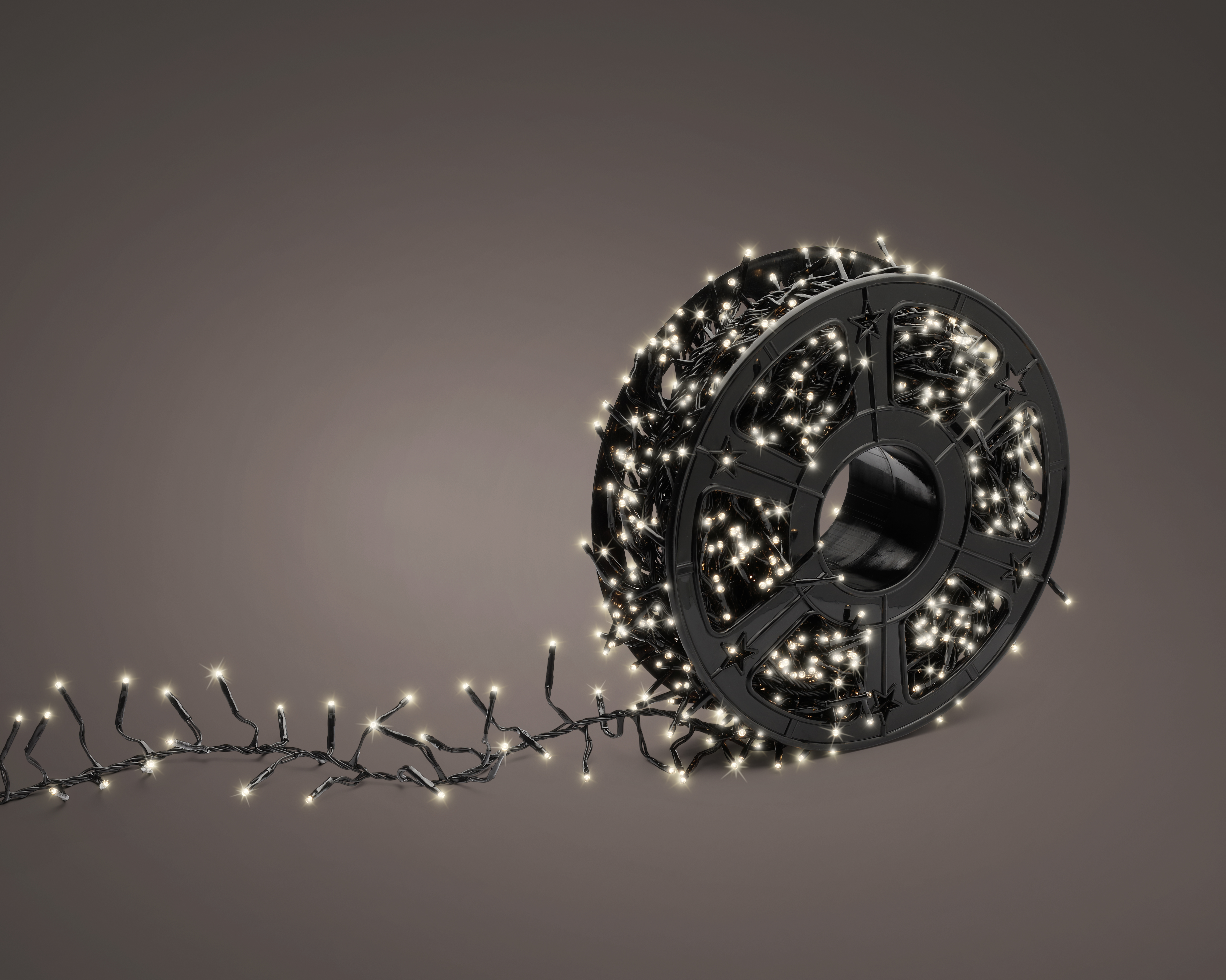 LED Basic-Beleuchtung - schwarz/warmes weiss, PVC, 5000cm-500L