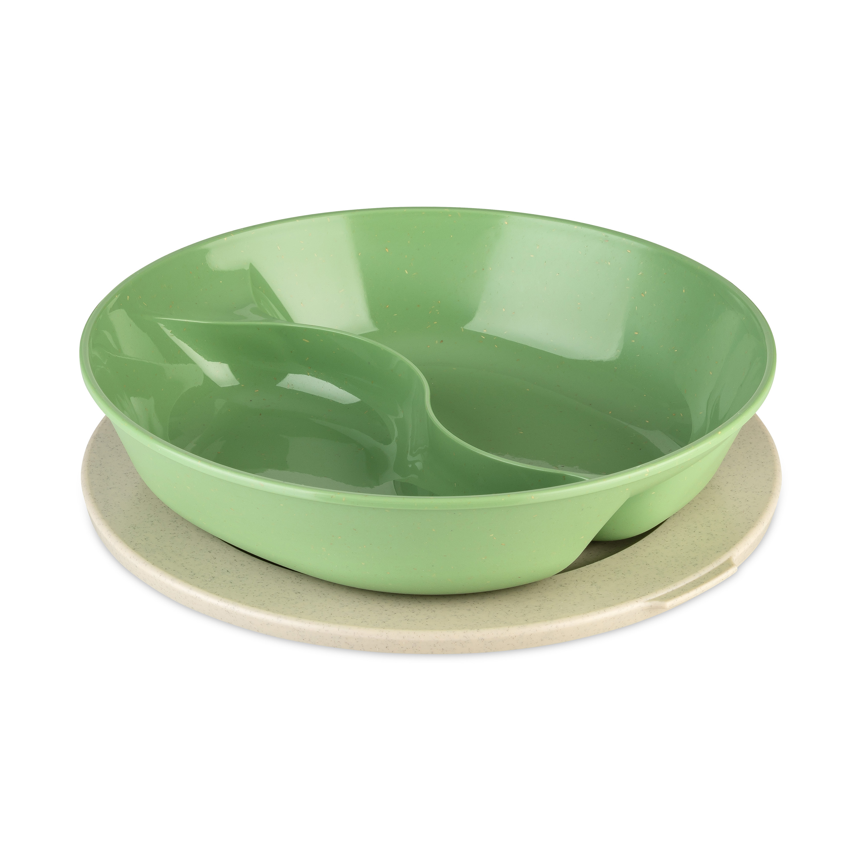 Menüteller mit Deckel 1,5l  - Connect Separee, nature leaf green