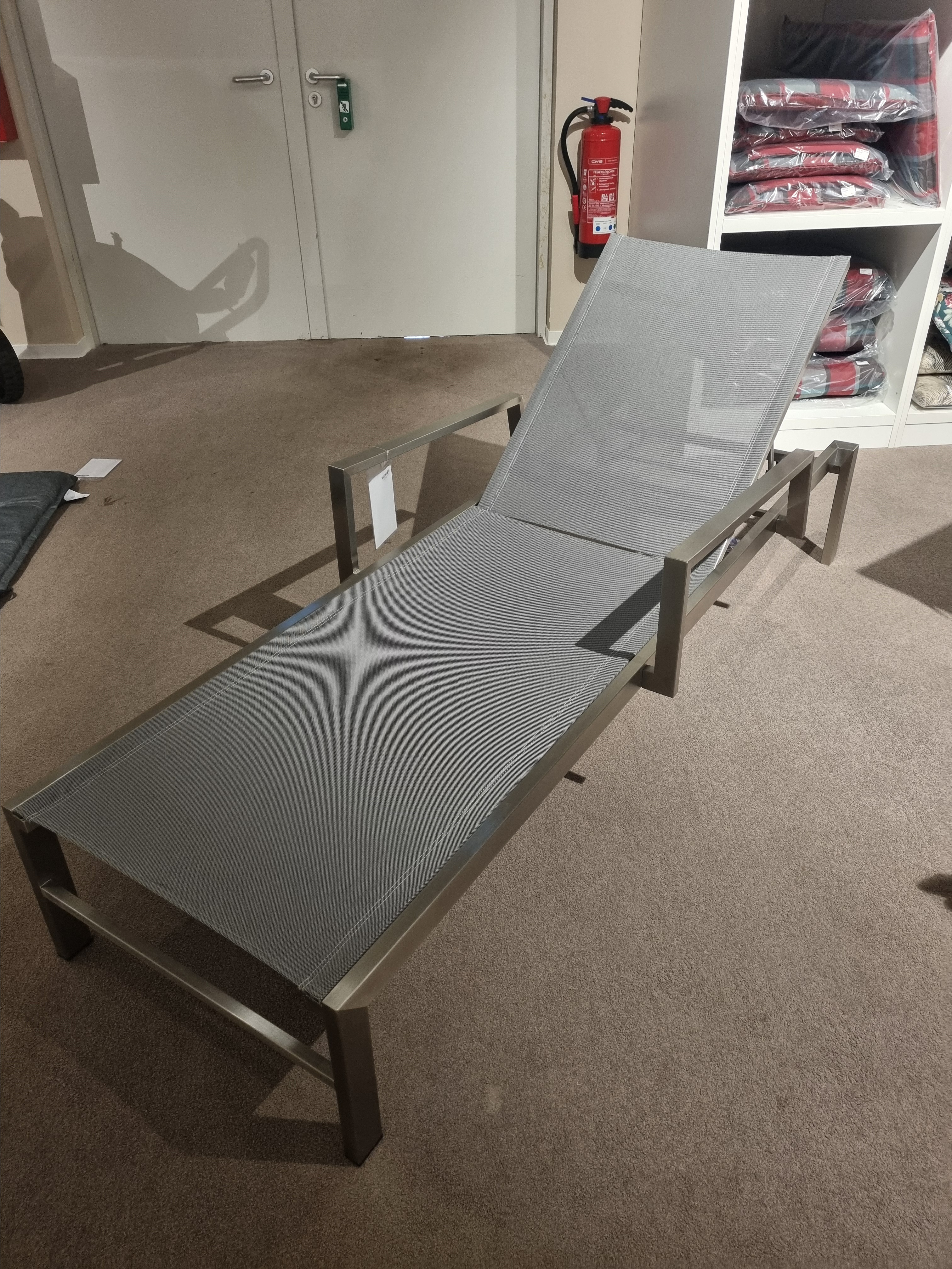 Gartenliege, aluminium weiß - Gartenwelt