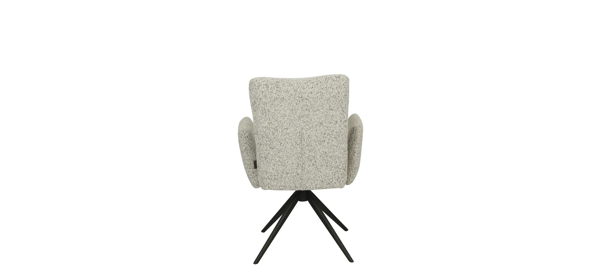 Armlehnstuhl, Stoff schwarz-weiß - Mylene