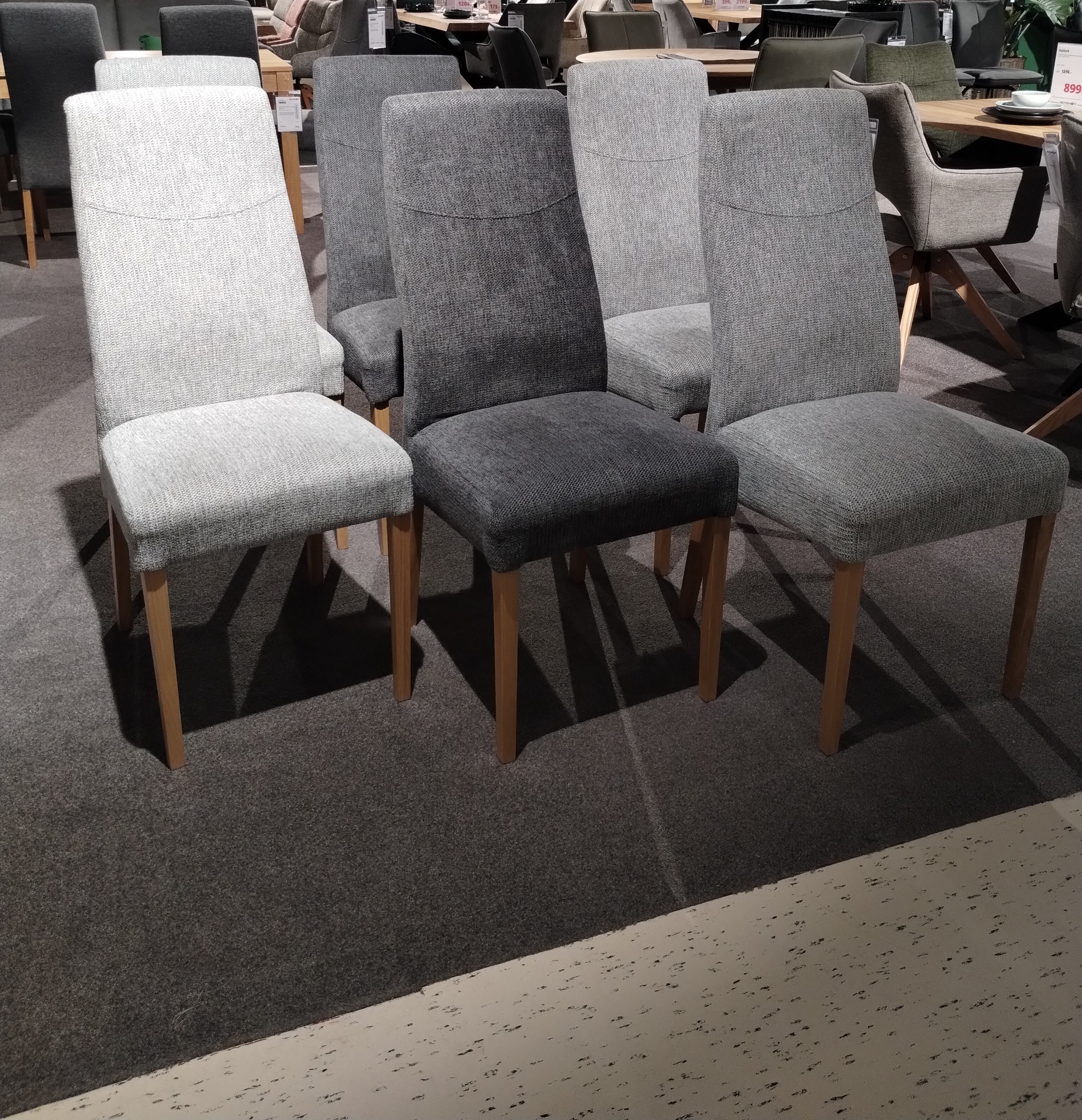 Stuhlsatz, 6er-Set, Eiche natur lackiert - LS24 Fantina