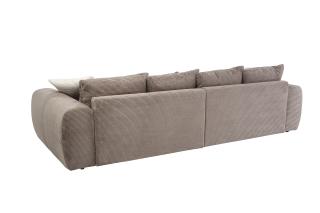 Mega-Sofa Janni,Federkernpolsterung - Federkernpolsterung, Inkl. 10 Kissen