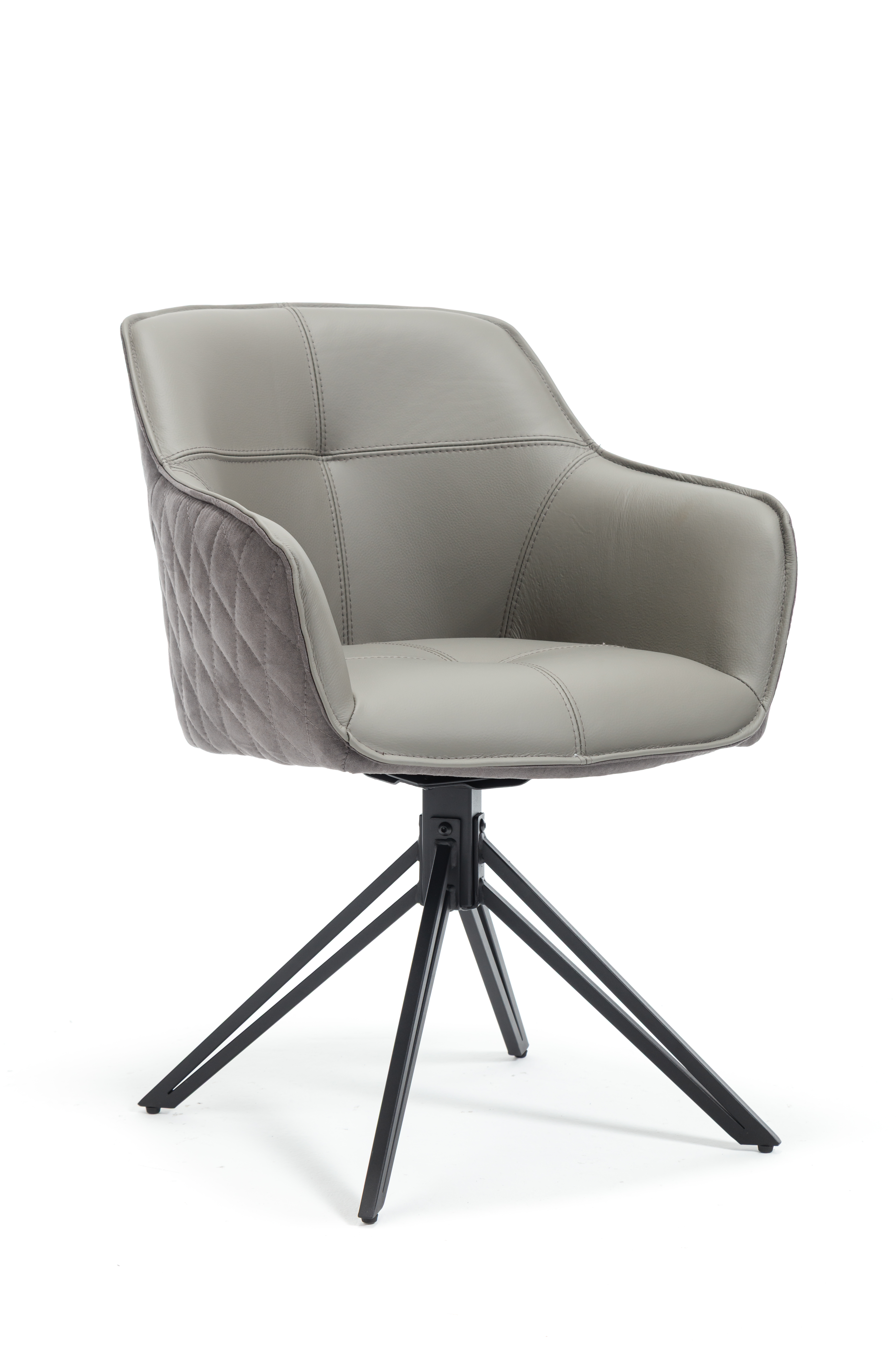 Armlehnstuhl, grau/schwarz - MyStyle 4022