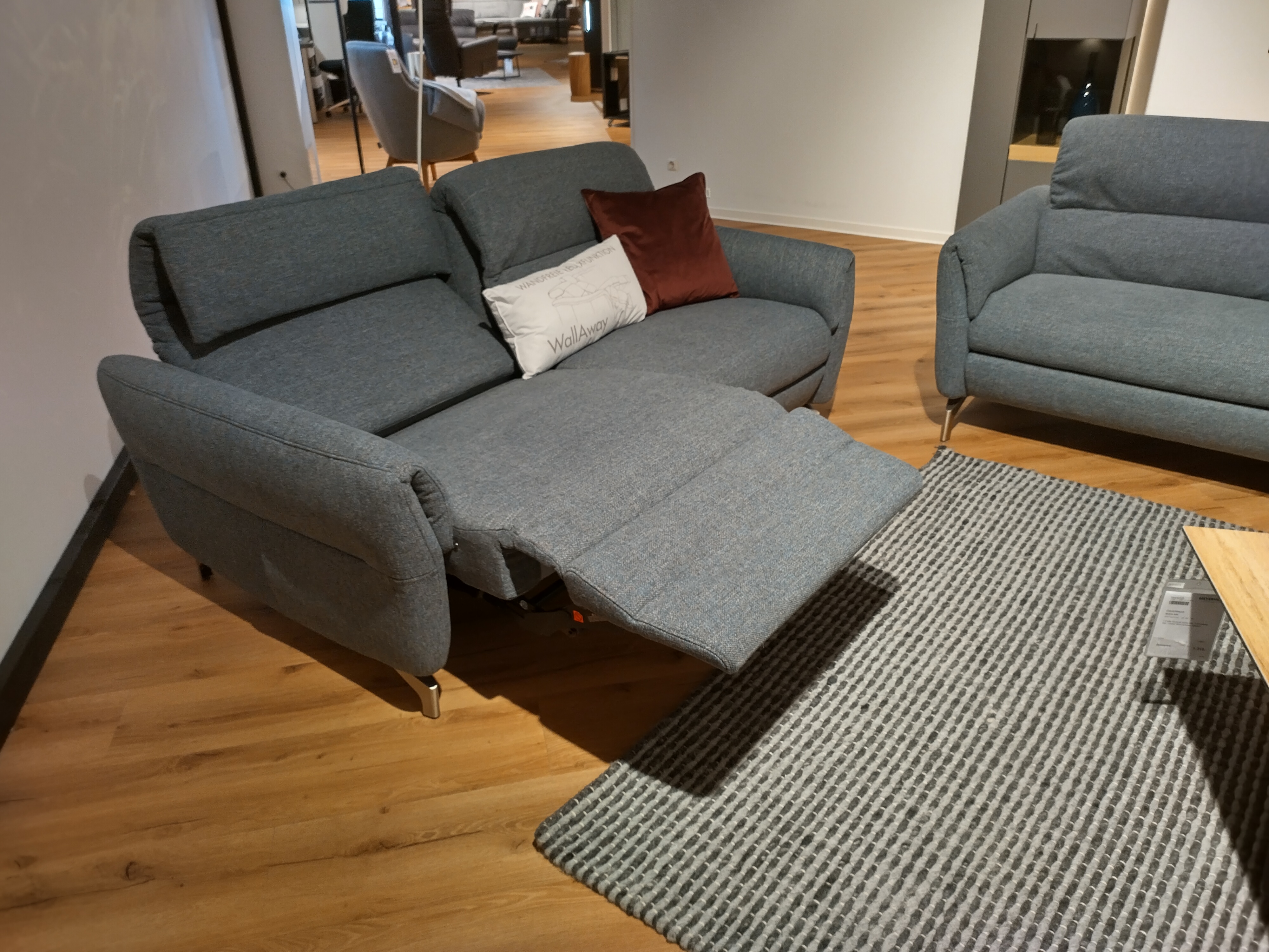 Polstergarnitur, Bezug Blaugrau - SW Salerno