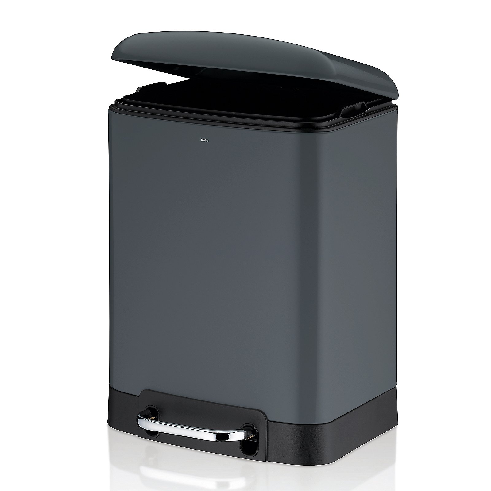 Kosmetikeimer Davino 20,5x32,5x22,5 cm - Metall dunkelgrau