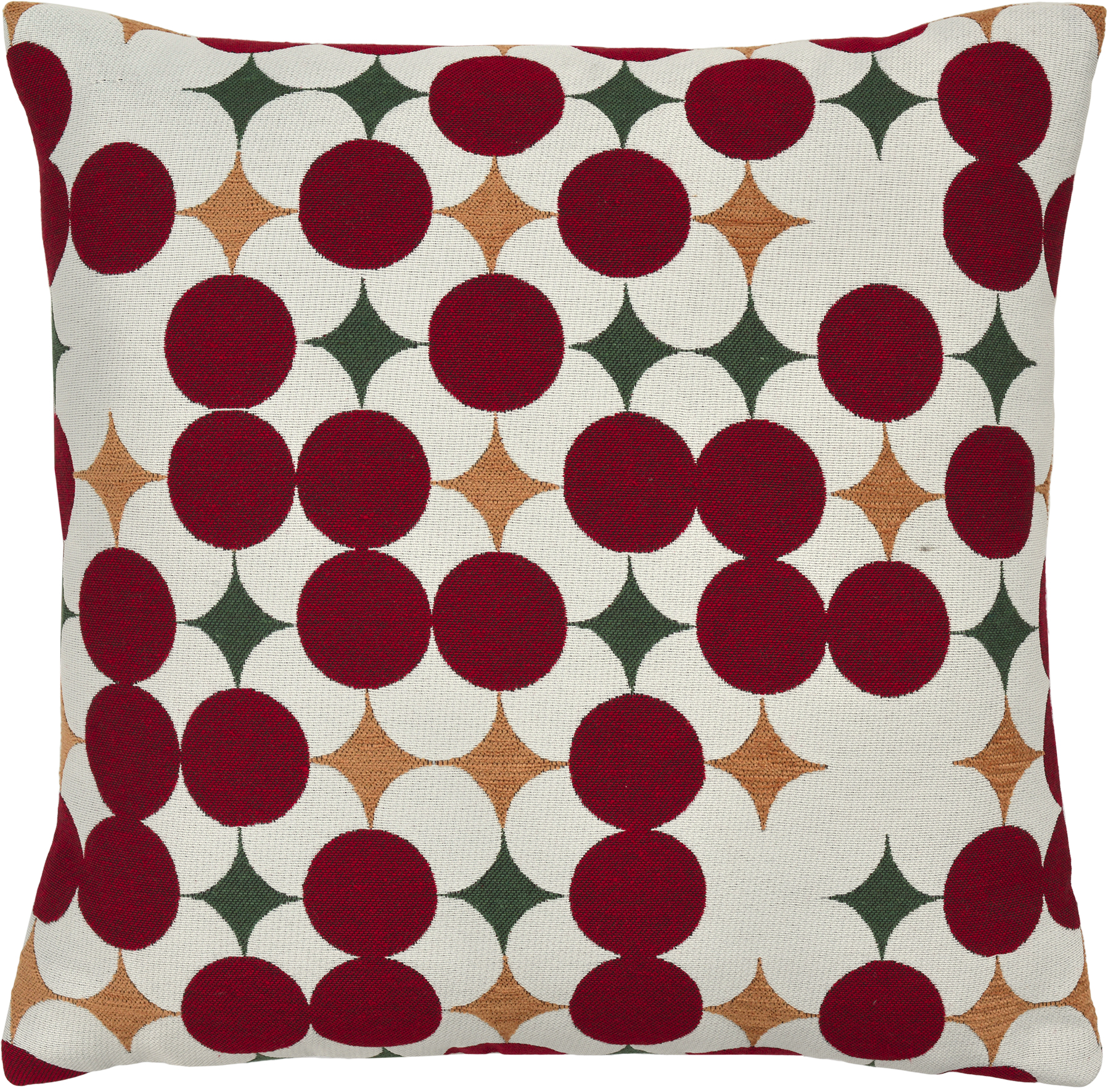 Kissenhülle Kule - 40x40cm, red/green