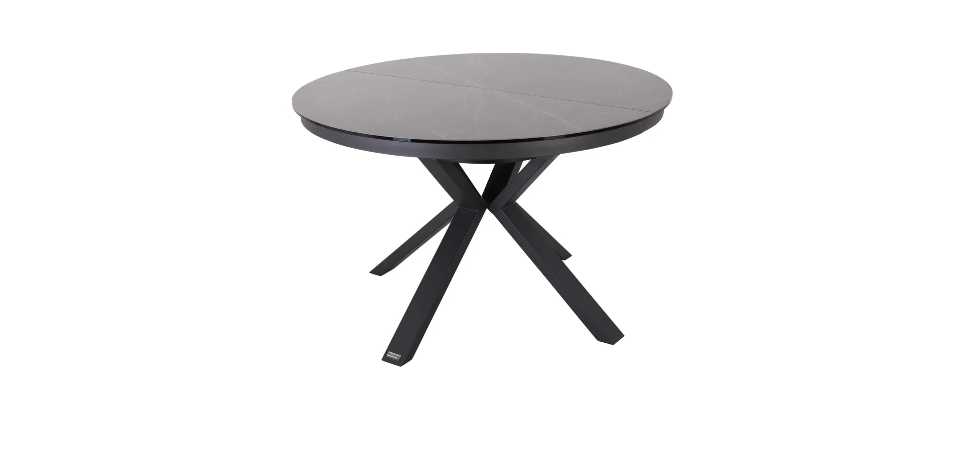 Esstisch MAIJA - ausziehbar, Ø/H ca. 120x76 cm, Glaskeramik, Steingrau Esstisch MAIJA - ausziehbar, Ø/H ca. 120x76 cm, Glaskeramik, Steingrau