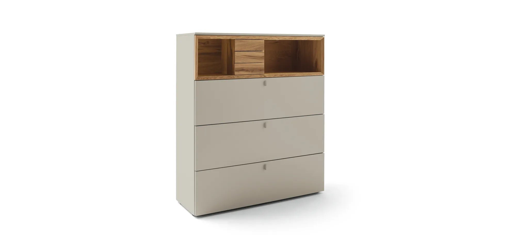 Highboard - Lack Steingrau