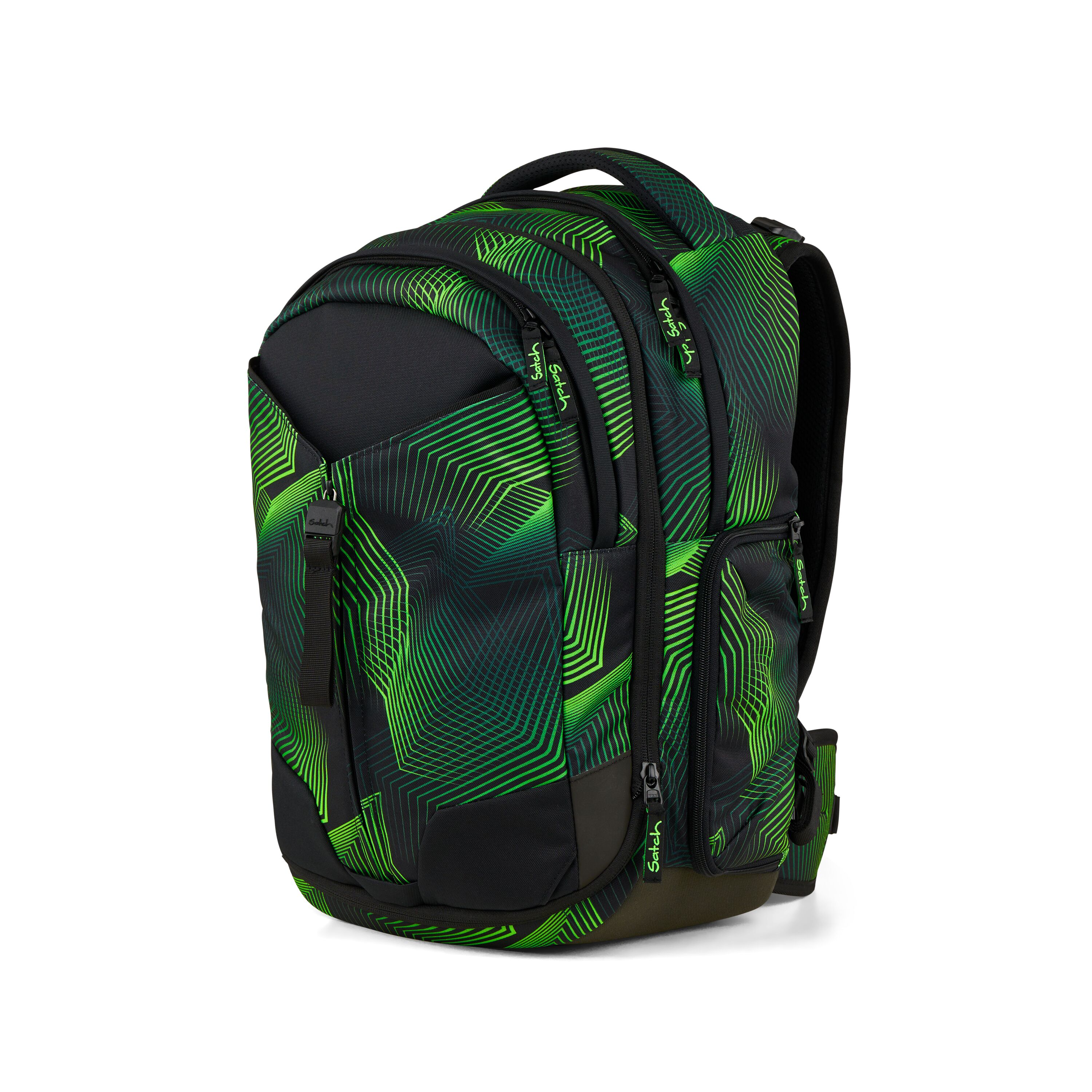 Schulrucksack Seismic Green - Satch Match