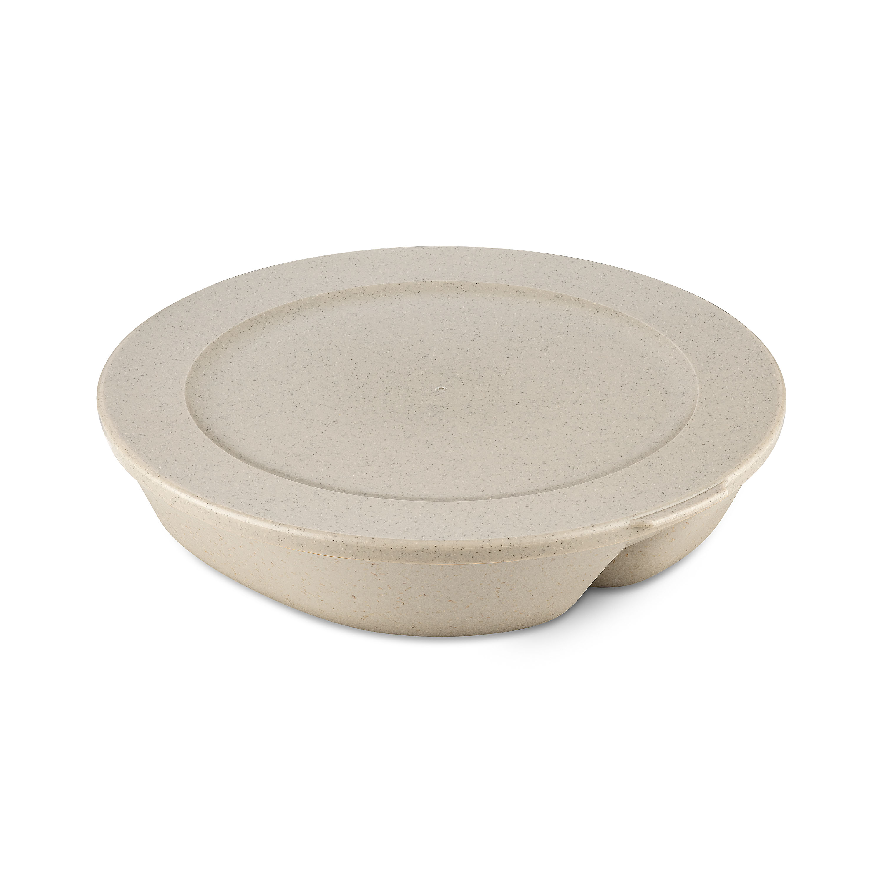 Menüteller mit Deckel 1,5l, nature desert sand - für Schulen etc., Lebensmittelecht,100%CO2-neutral