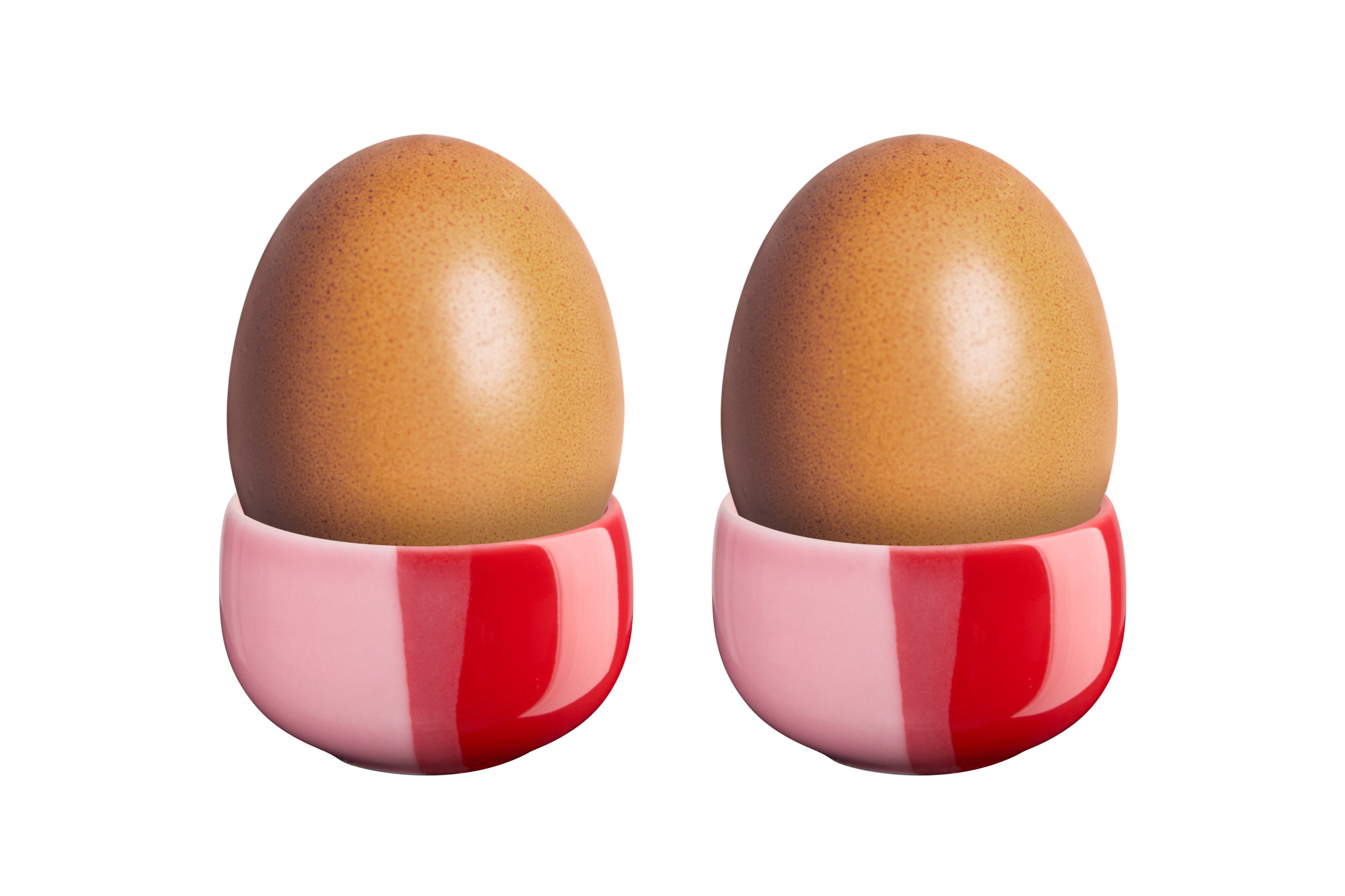 2er Set Eierbecher joy,  strawberry smoothie - Ø4,7 cm, Höhe 3 cm