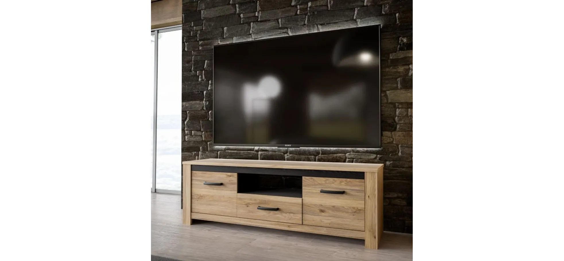 TV-Unterschrank, Mauvella Oak  - Fares 