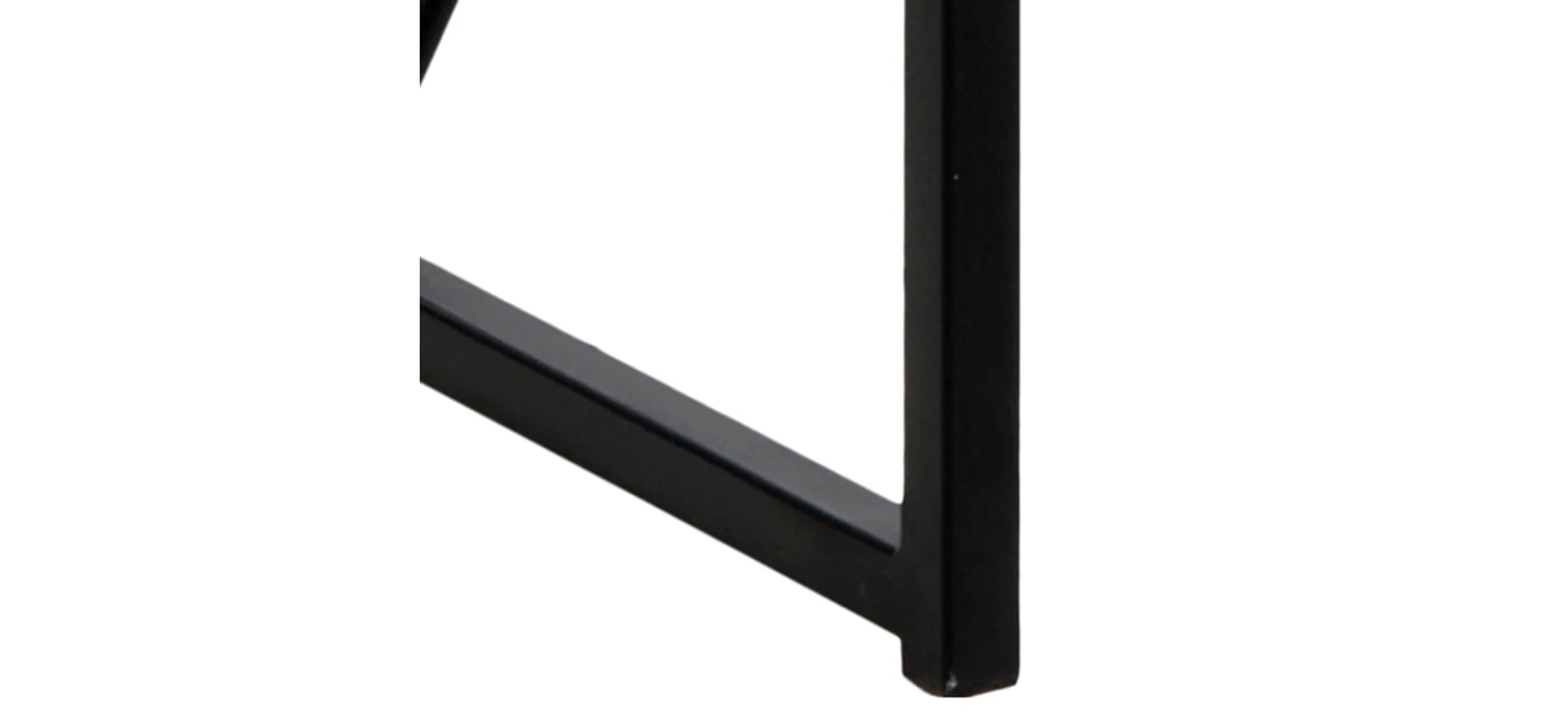 Bartisch - LB ca. 120x60 cm, Wildeiche Nachbildung, Schwarz