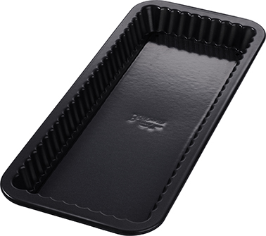 Tarteform Boden Emaille, 40 x17 cm, Premium Baking - Höhe 3 cm Tarteform Boden Emaille, 40 x17 cm, Premium Baking - Höhe 3 cm
