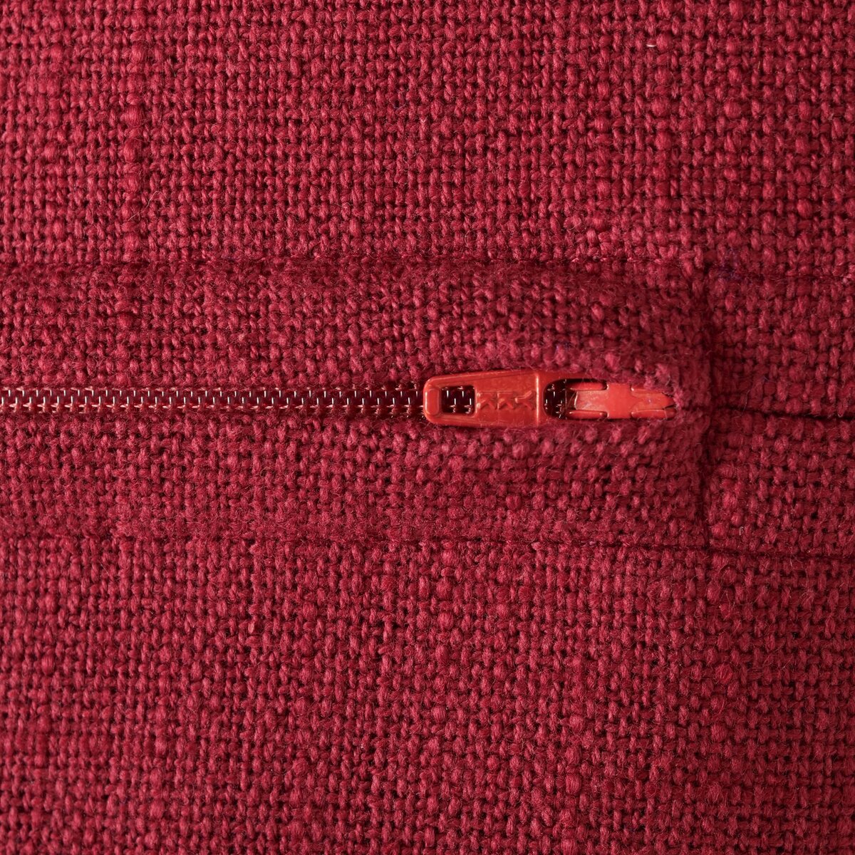 Kissen Naemi, Rot, Weiß, mit Reißverschluss - ca. 45x45x8cm