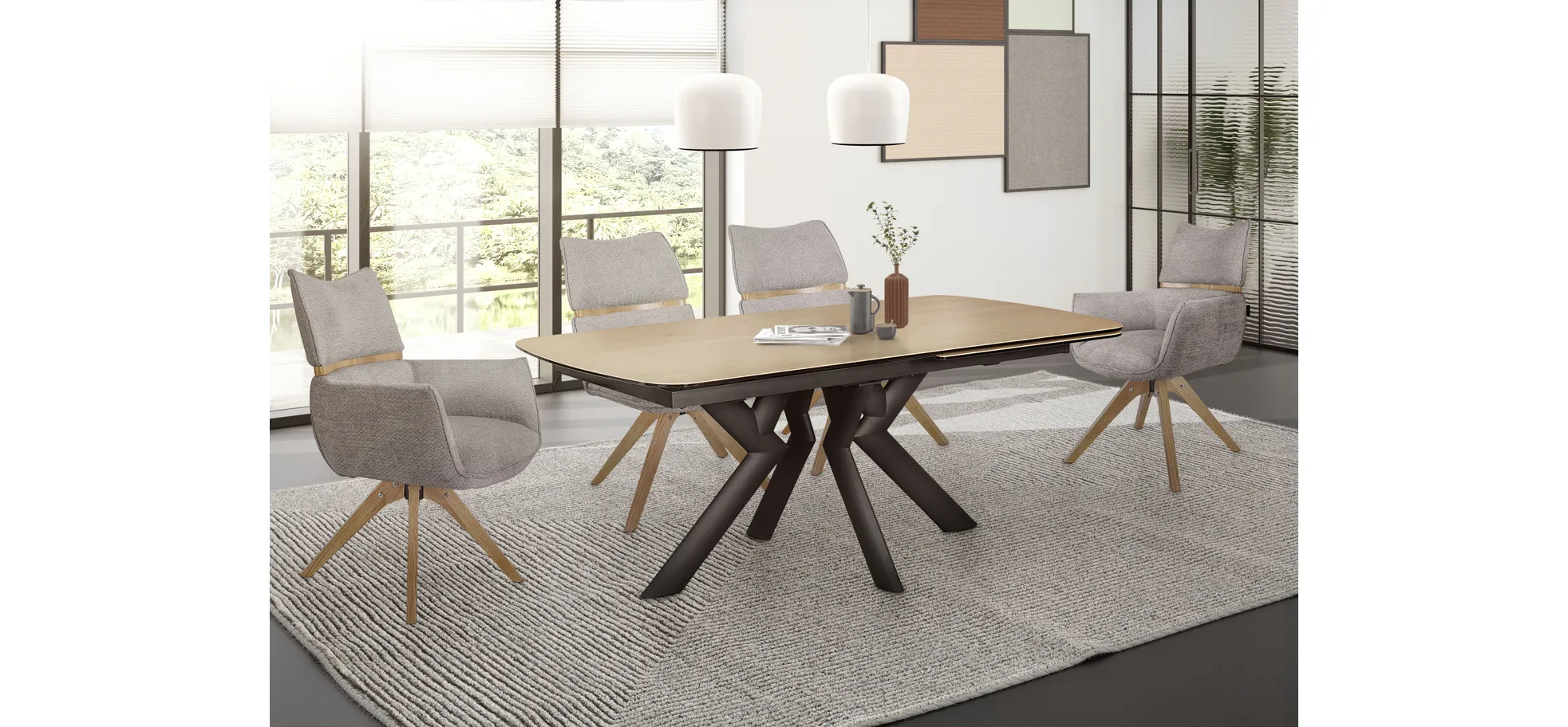 Armlehnstuhl, 360° drehbar autoreturn - Marou