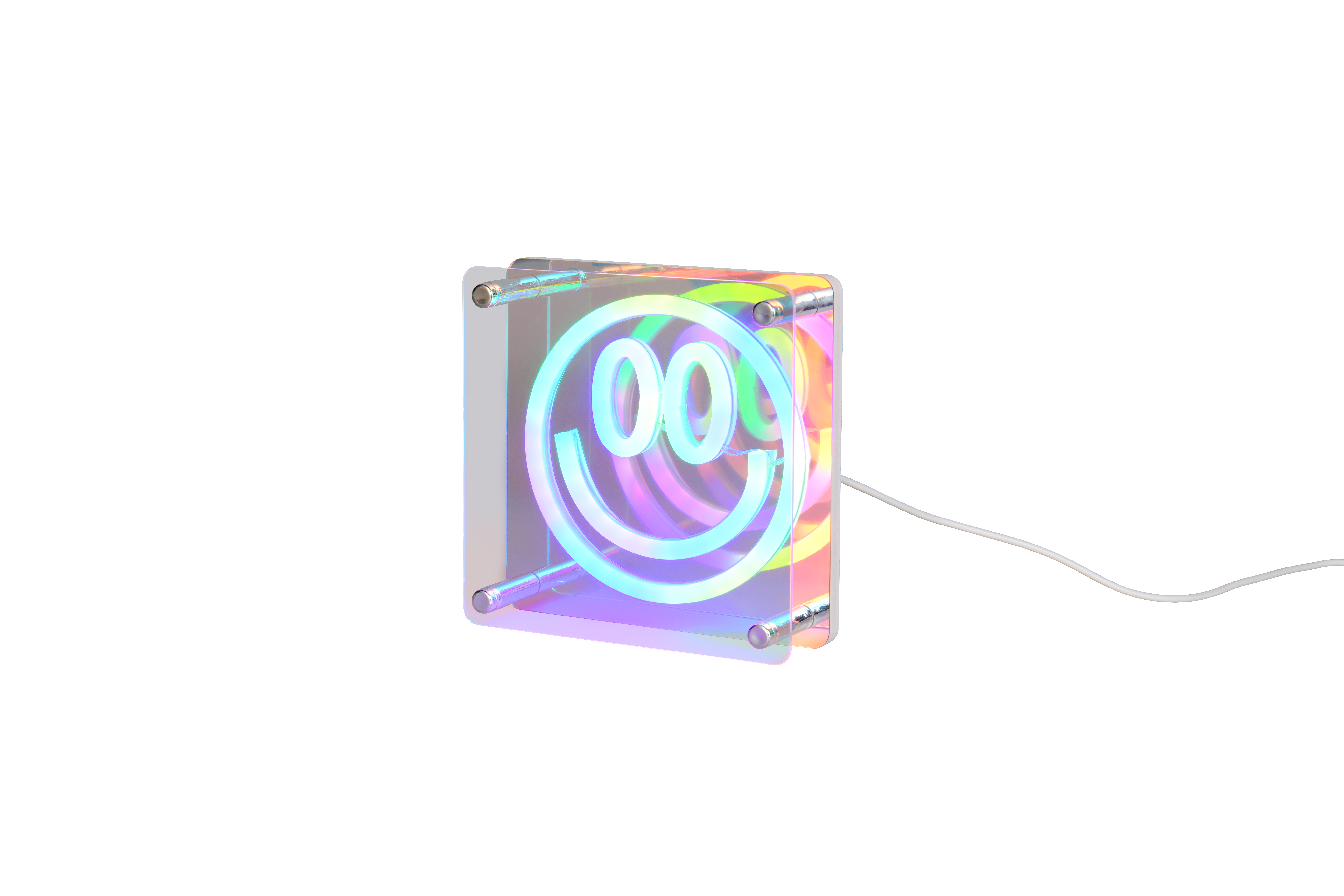 Tischleuchte ANELLI - LED, Acryl, Multi, iris., ca B.14,5x H.14,5x T.5cm