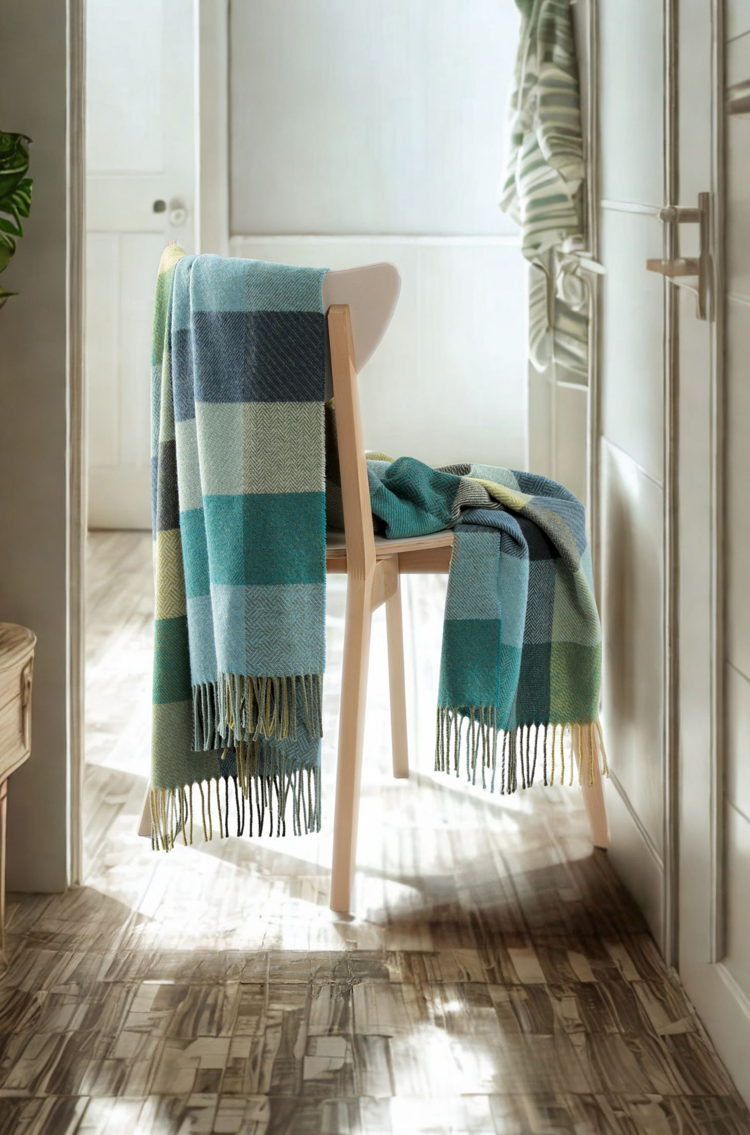 Plaid Green Shades - 130 x 170 cm