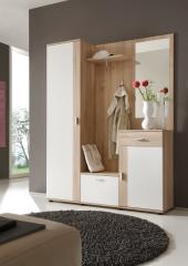 Kompaktgarderobe, Eiche Sonama/weiß - MyTogo629