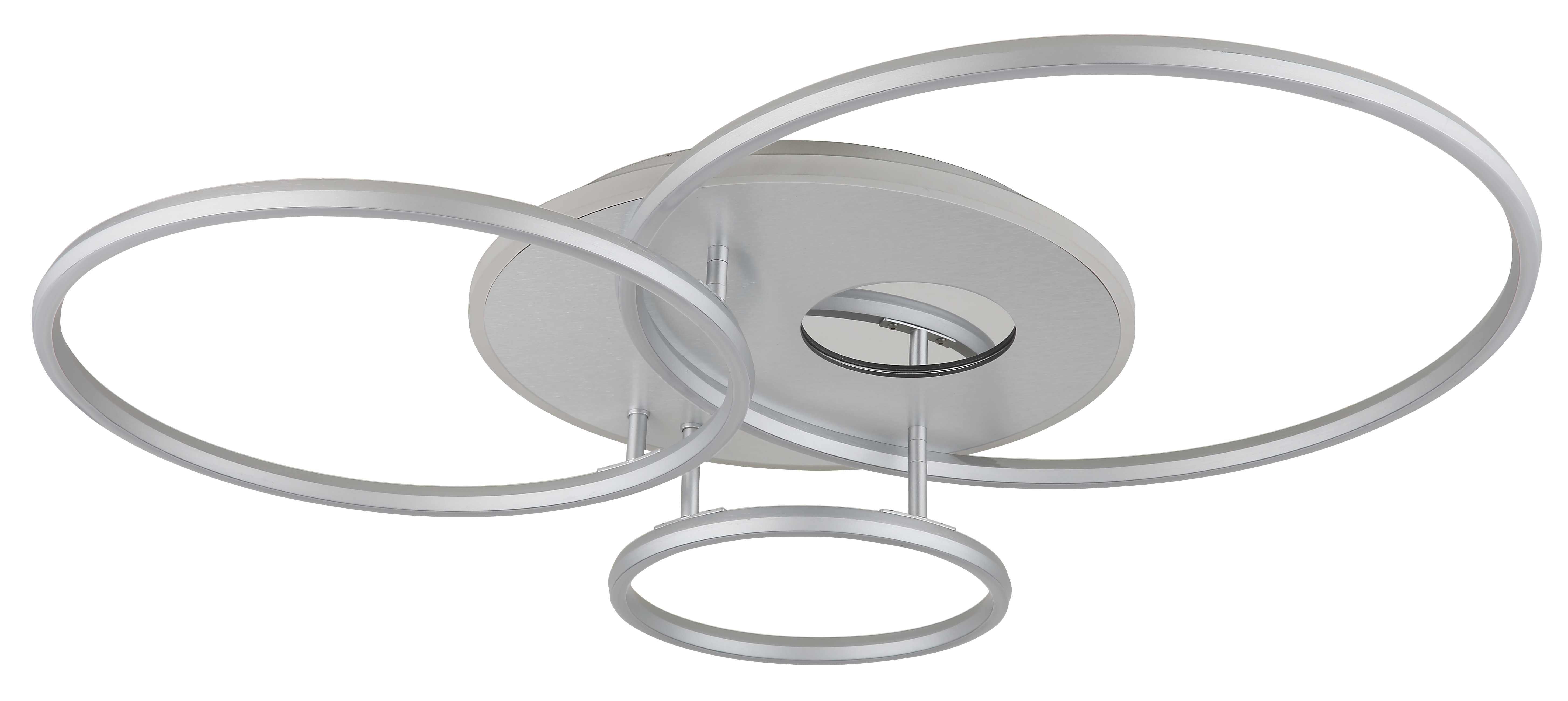 Deckenleuchte INVERTINA - Alu Gebürstet silber matt, LED