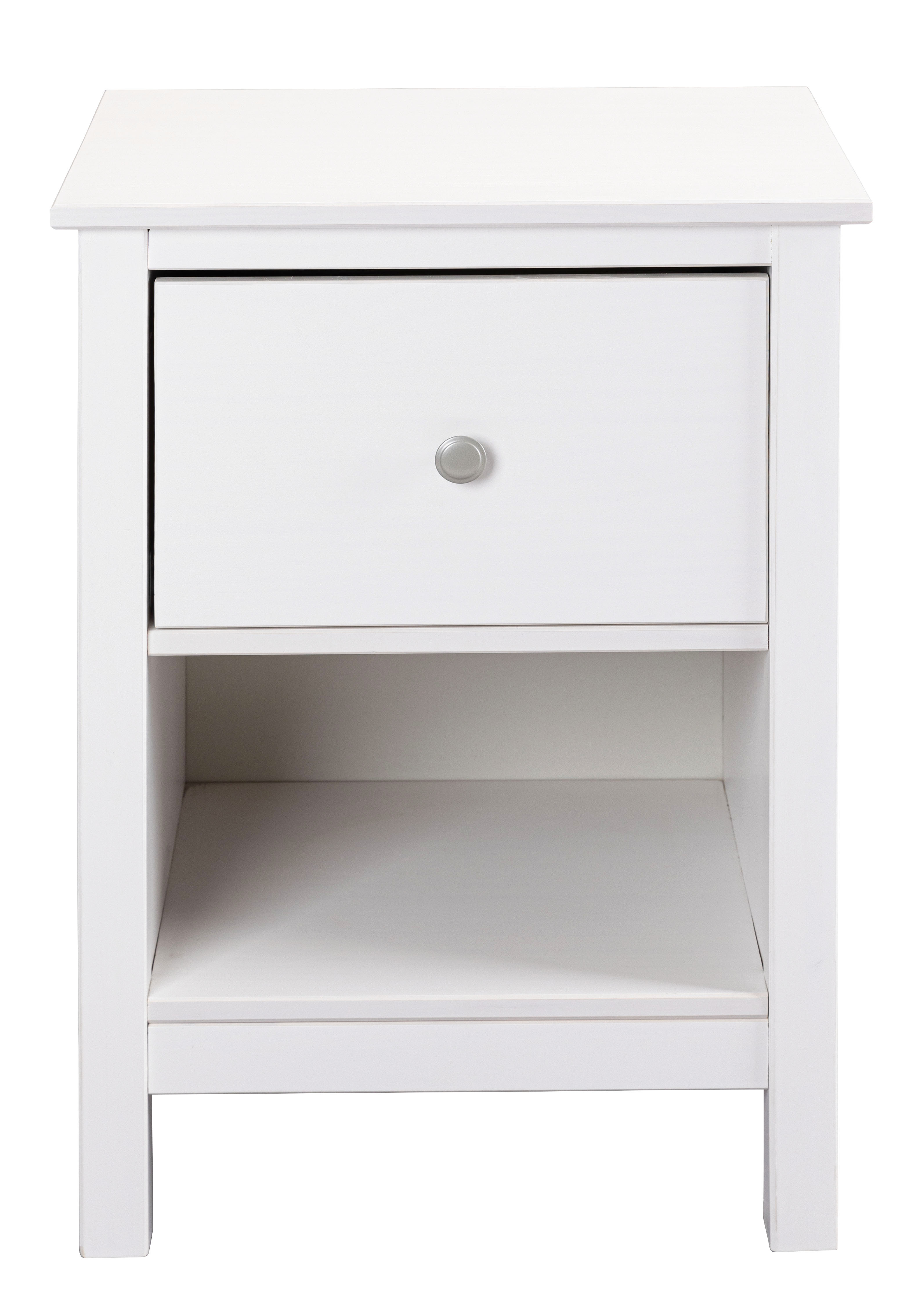 Nachtkommode, Massivholz weiß lackiert - MyStyle 3076
