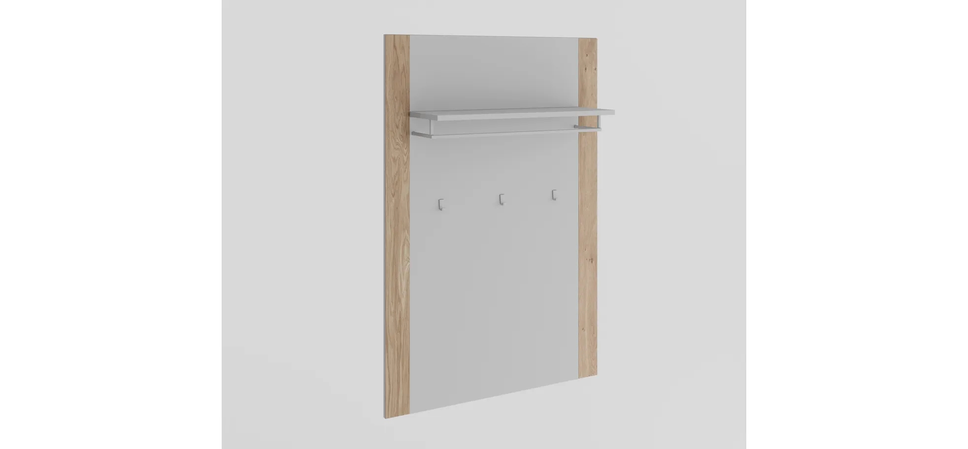 Garderobenpaneel, Kreidefarben - Elenora