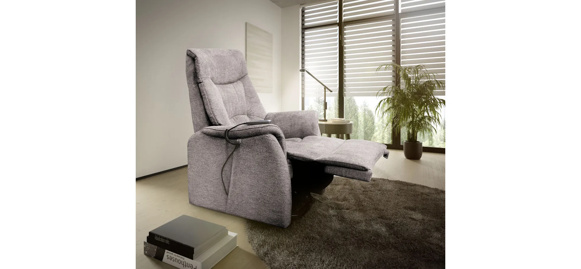 Fernsehsessel, Bezug braun - Malek