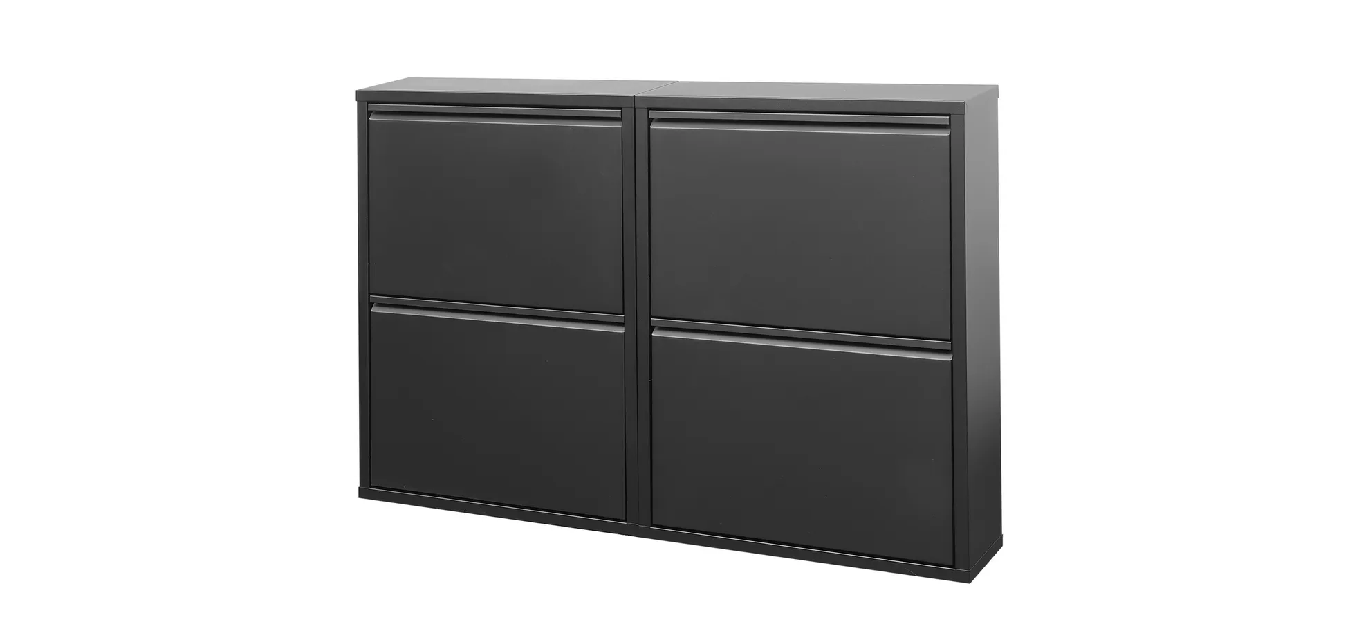 Schuhschrank - B ca. 50 cm, Schwarz