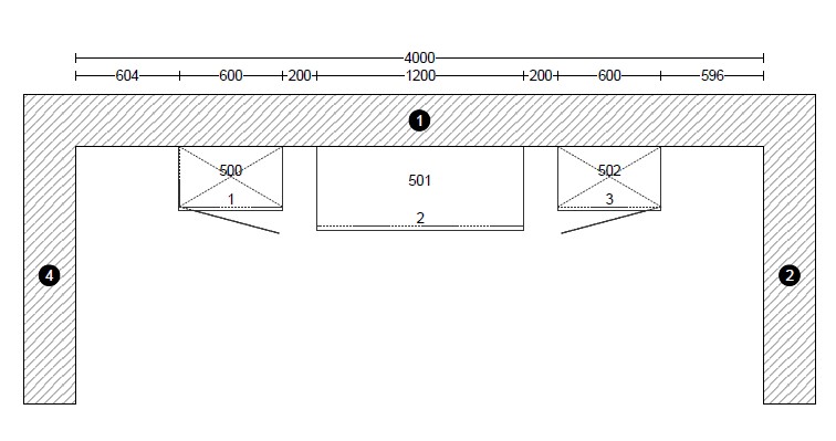 Büro-Kombination, Black green matt - P14 Plus