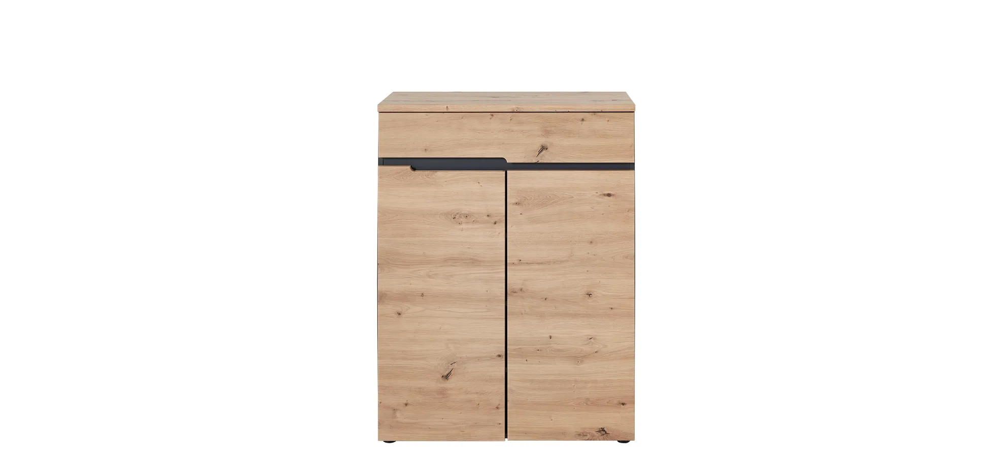 Schuhschrank - Eiche Dekor, Graphit
