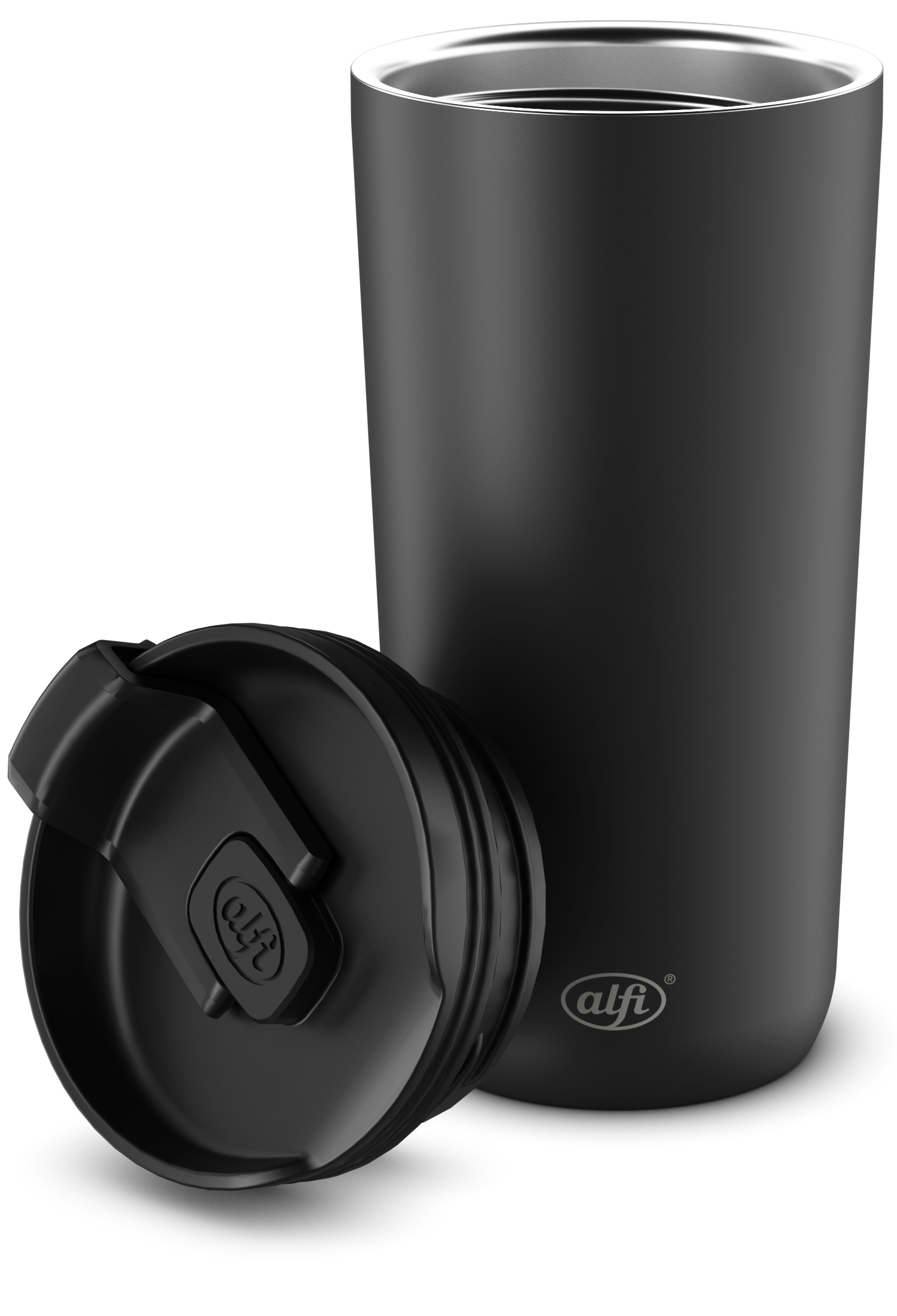 Isolier-Trinkbecher, ca. 0,4l, schwarz - ISO Coffee Mug