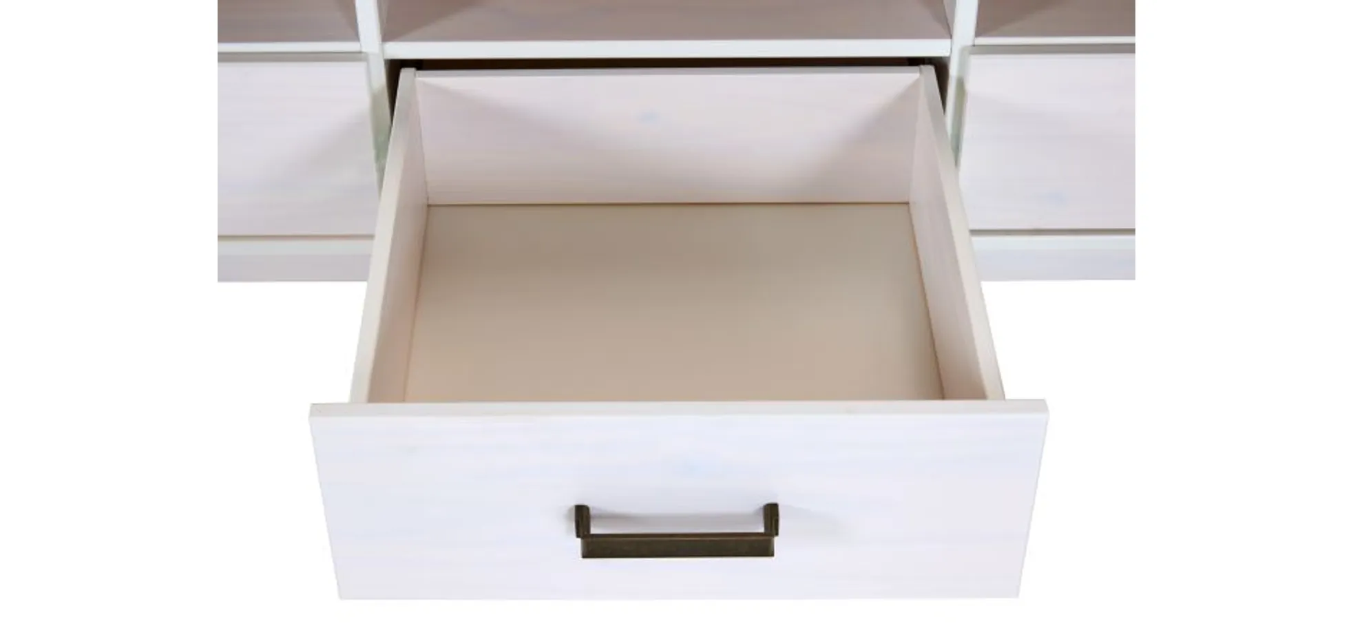 TV-Lowboard - B ca. 166 cm, Weiß, Oak Colori