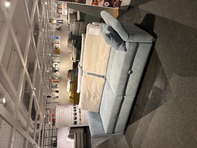 Sofa 2-Sitzig, blau/grau - PRO FLEXX